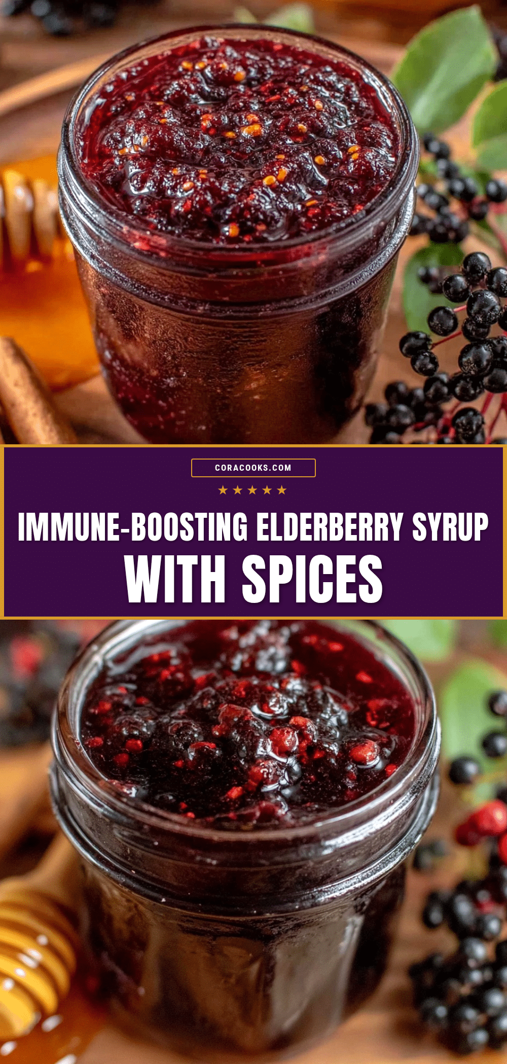 healthy homemade elderberry syrup recipe