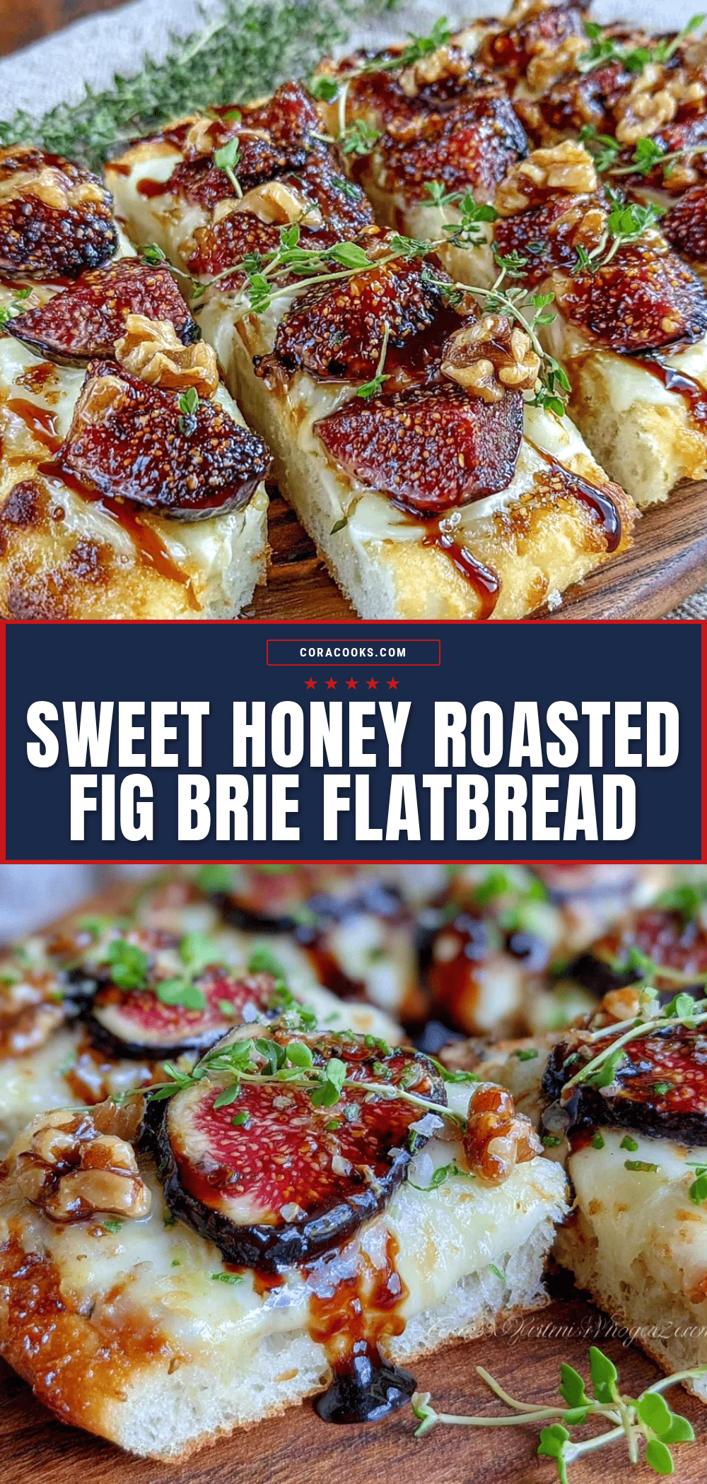 honey roasted fig and brie flatbread recipe