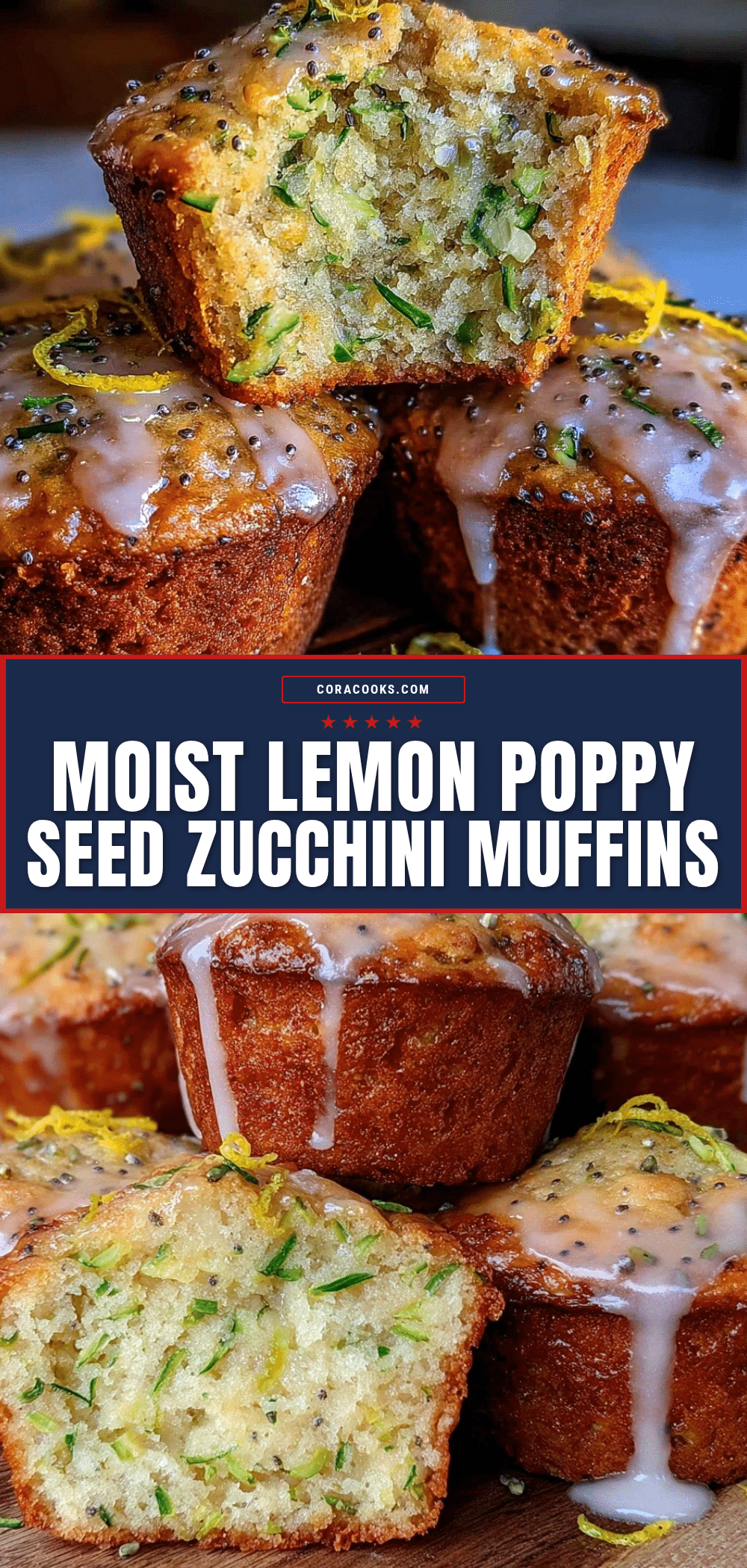 lemon poppy seed zucchini muffins recipe