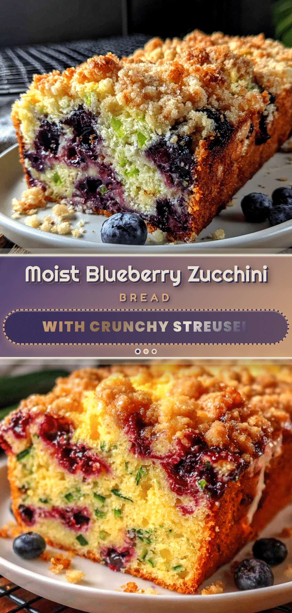 moist blueberry zucchini bread recipe