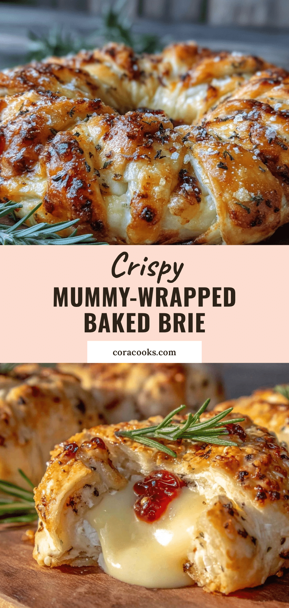 mummy-wrapped baked brie recipe