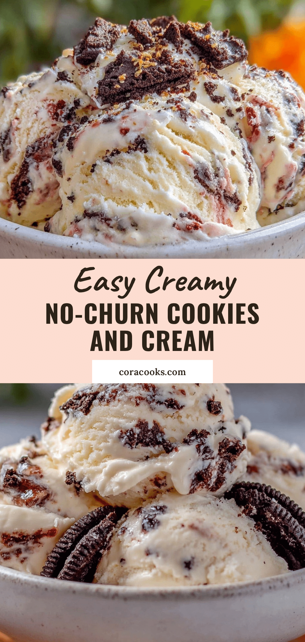 no-churn cookies and cream ice cream recipe