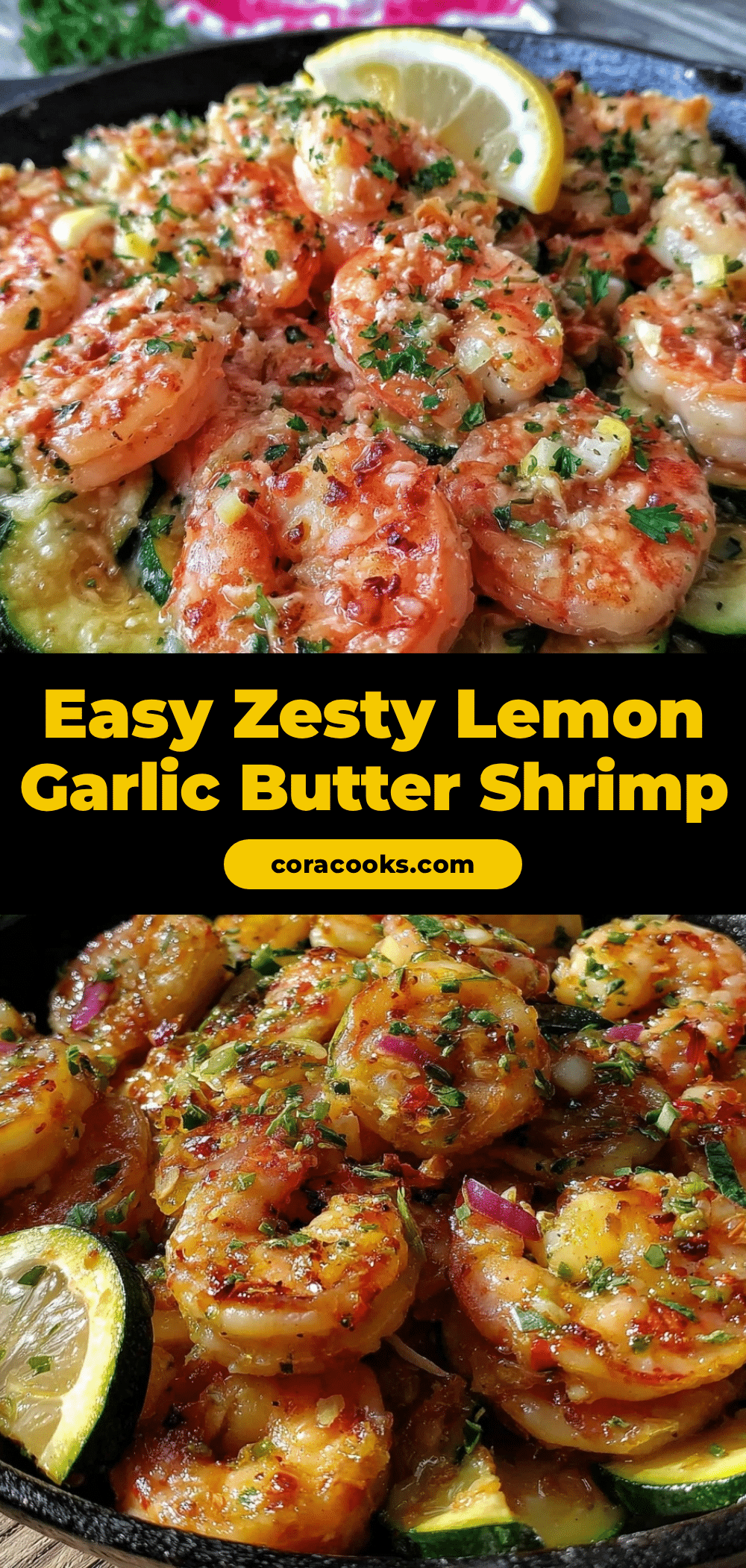 one-pan lemon garlic butter shrimp recipe