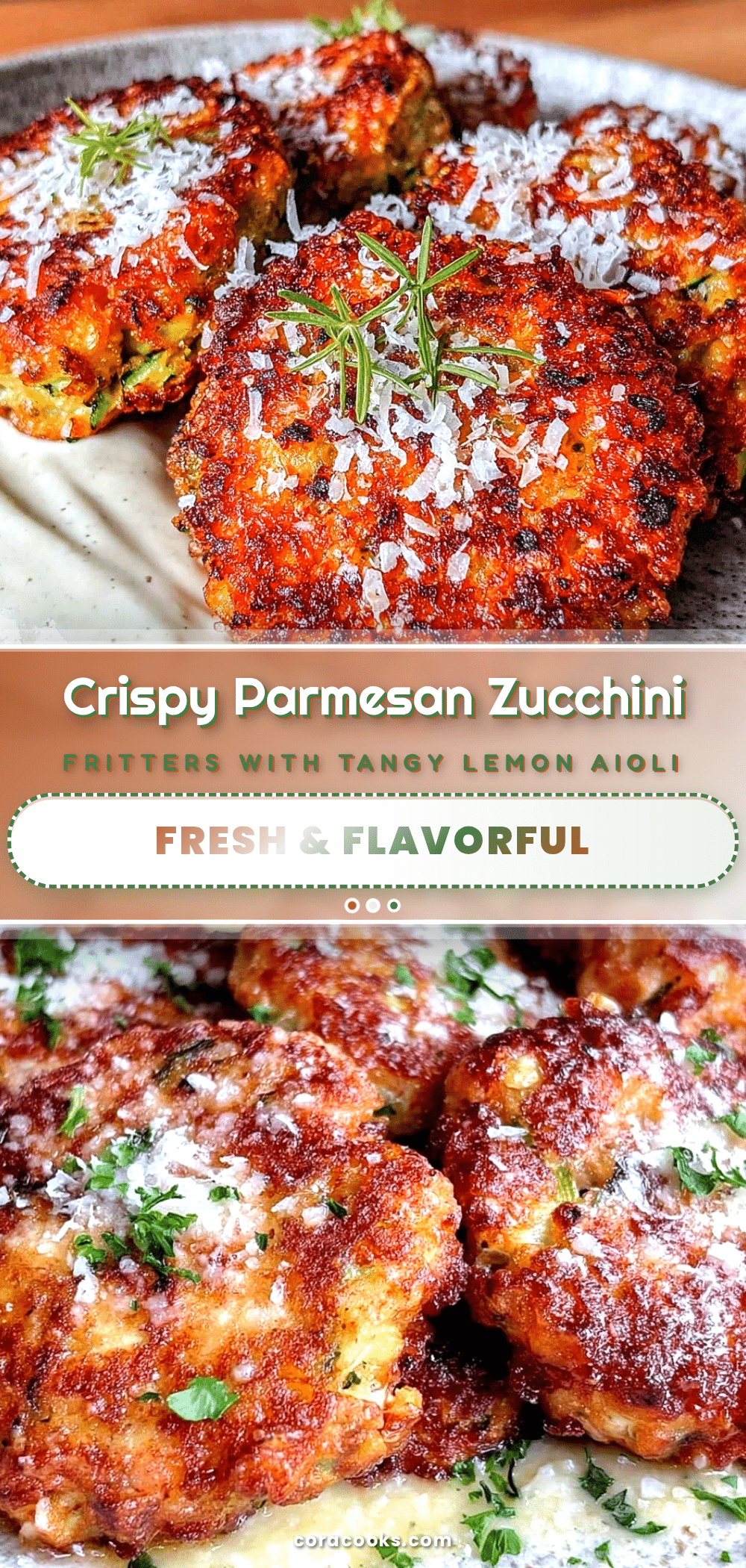 Parmesan zucchini fritters recipe