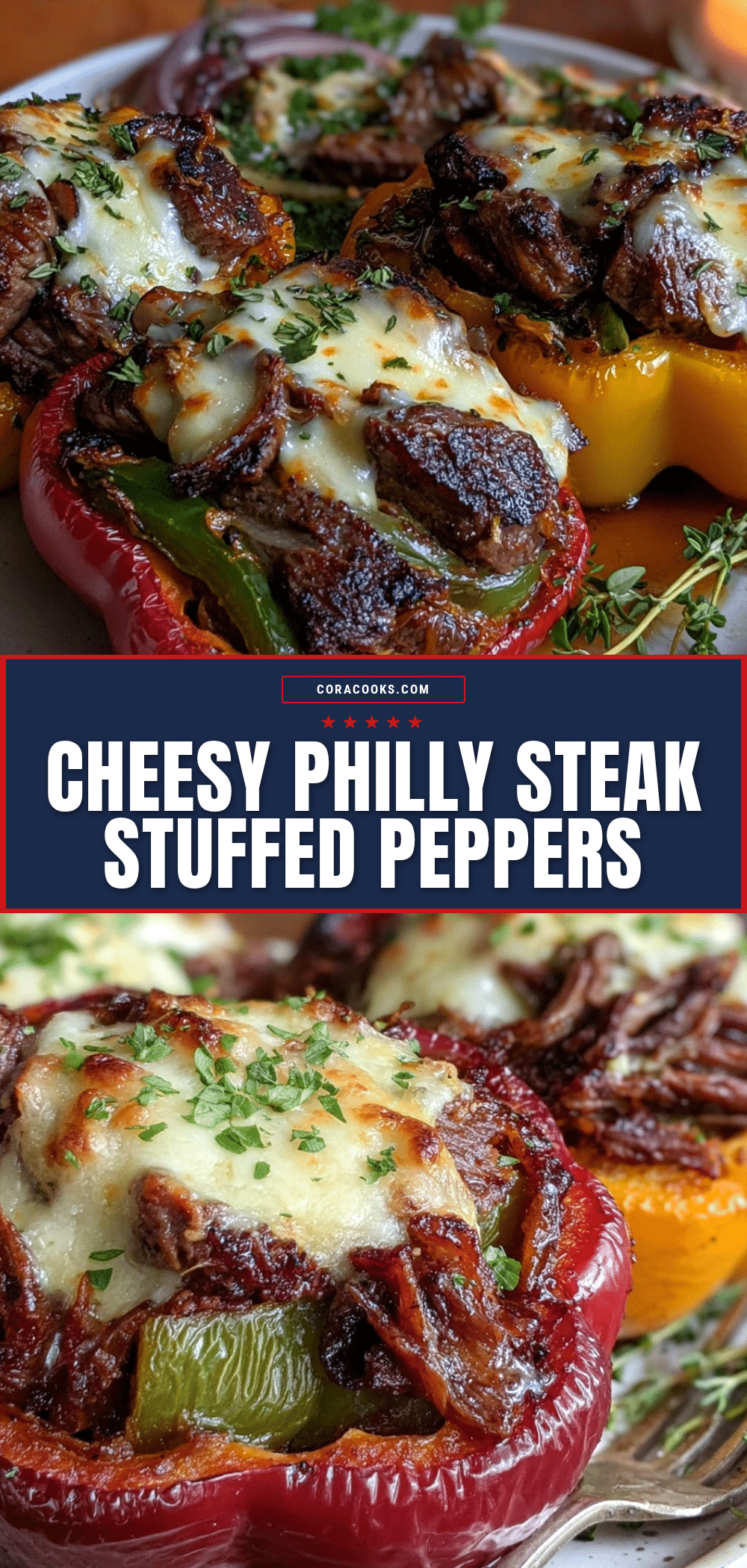Philly cheesesteak stuffed peppers recipe
