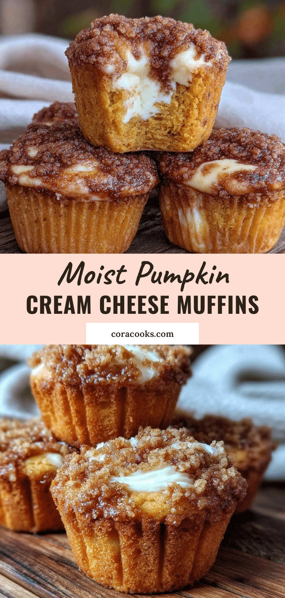 pumpkin cream cheese swirl muffins recipe