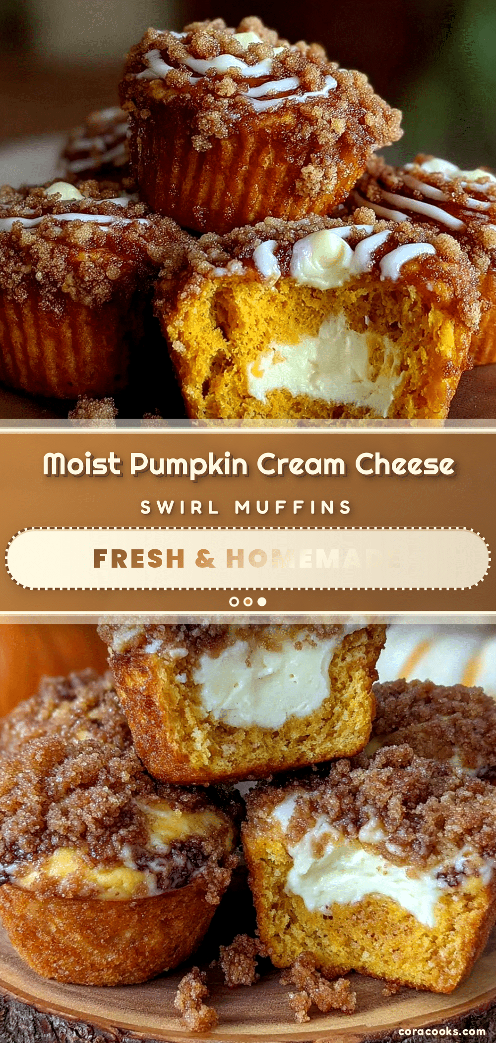 pumpkin cream cheese swirl muffins recipe