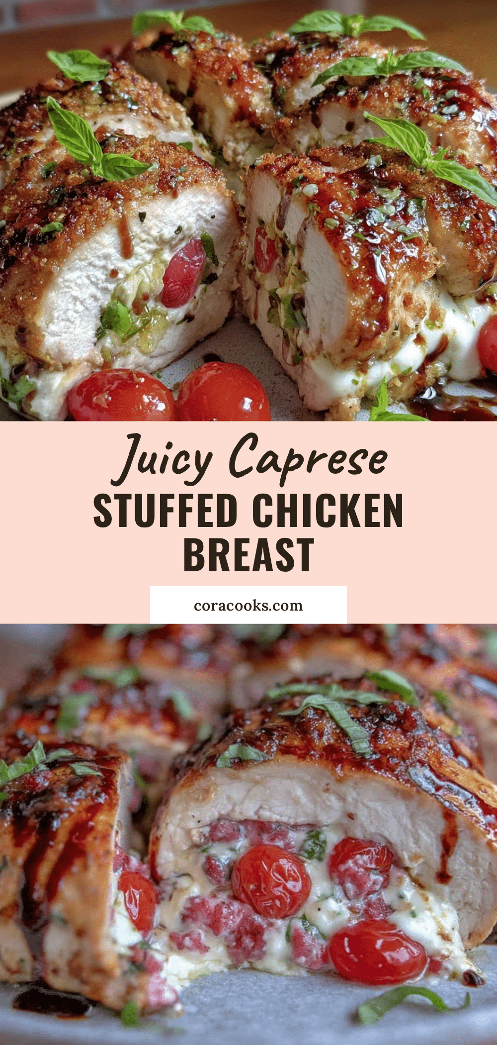 Quick Caprese Stuffed Chicken Breast recipe