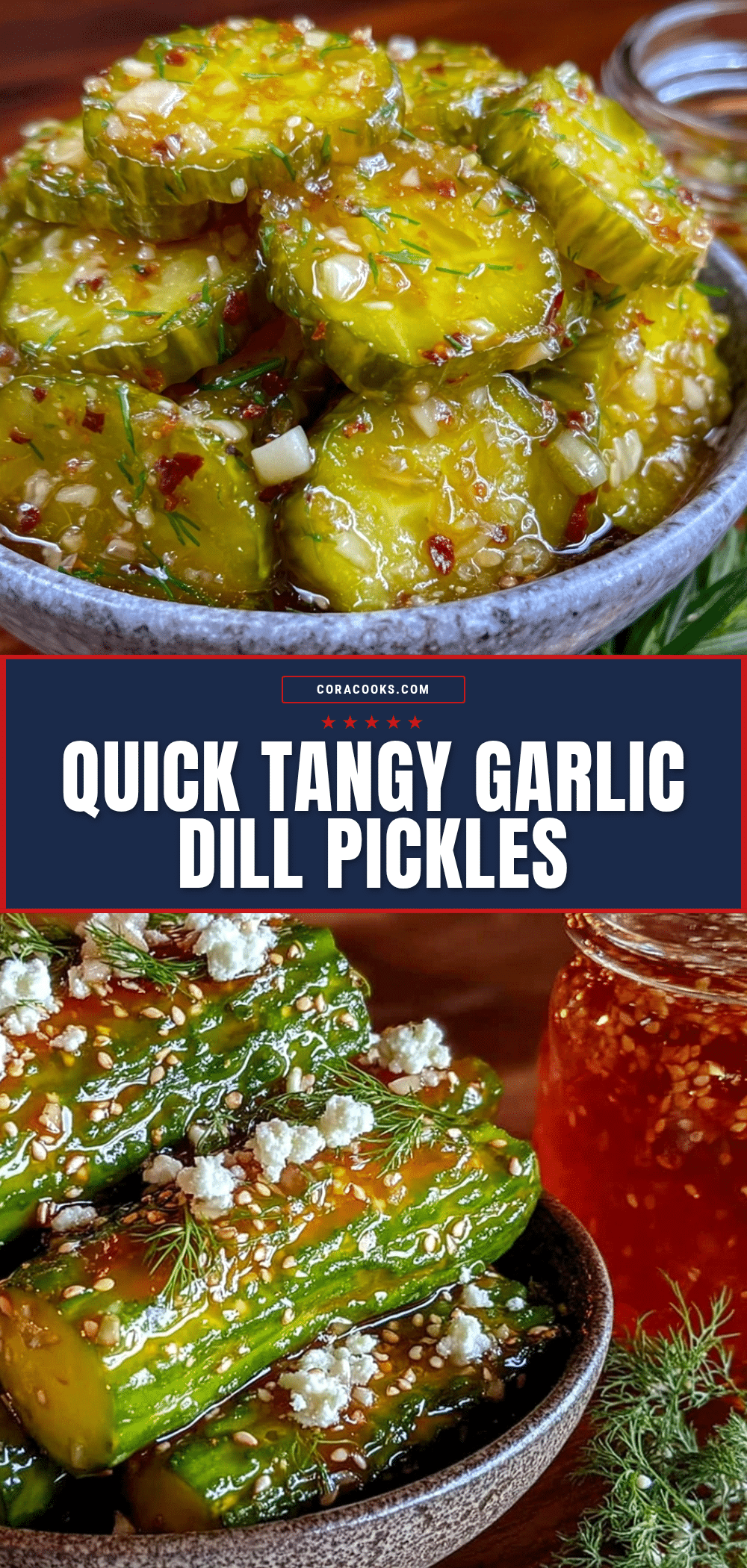 quick tangy garlic dill refrigerator pickles recipe