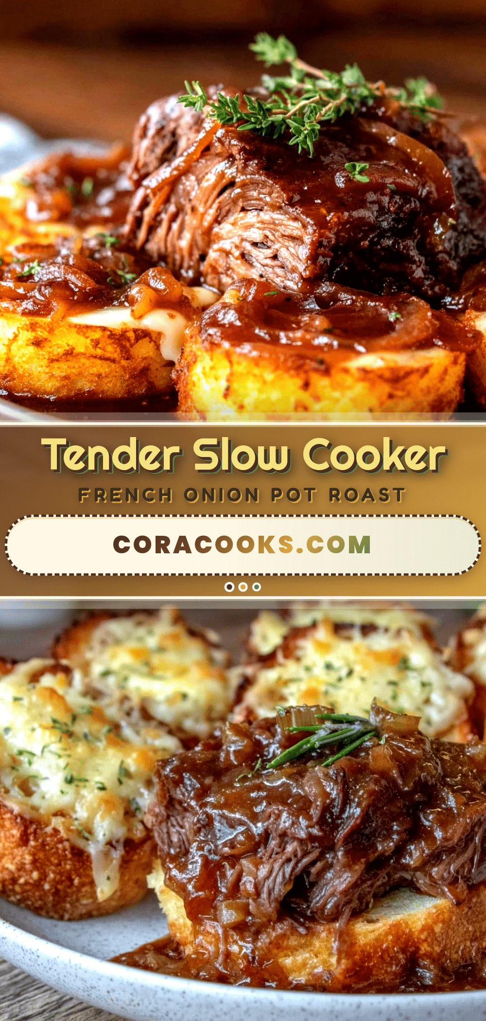 slow cooker french onion pot roast recipe