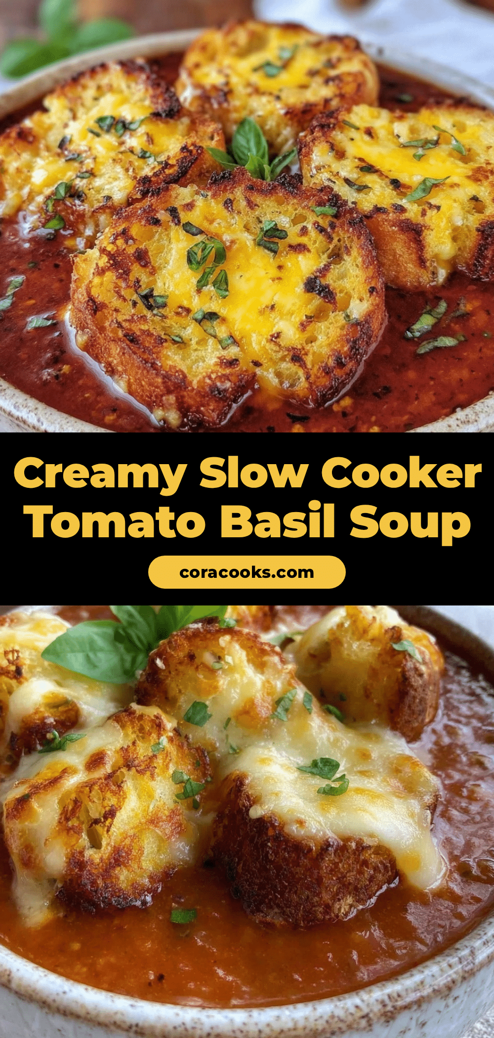 slow cooker roasted tomato basil soup recipe