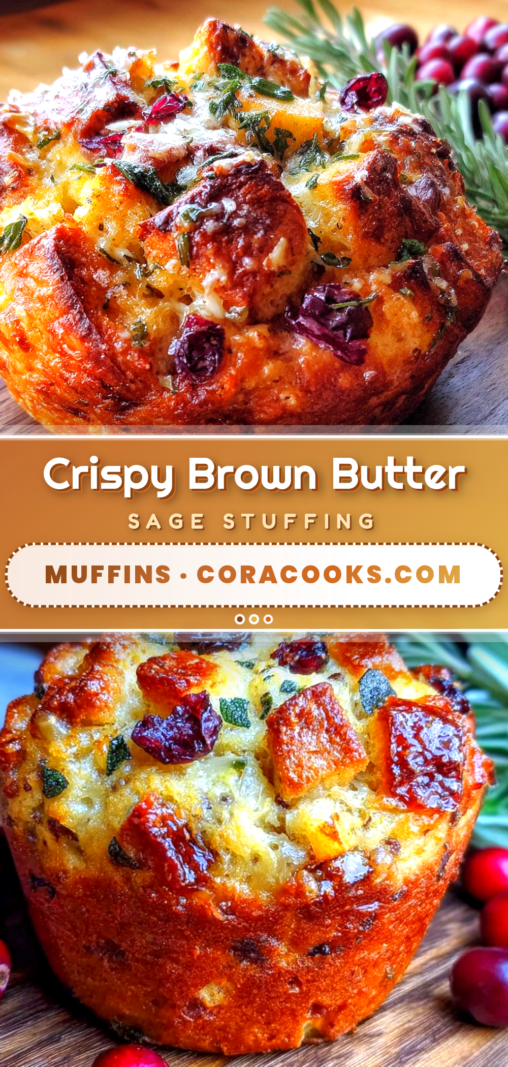 brown butter sage stuffing muffins recipe