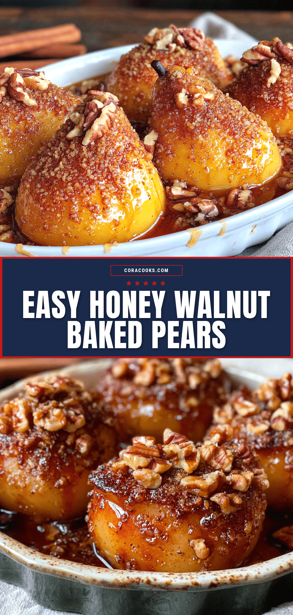 cinnamon baked pears recipe