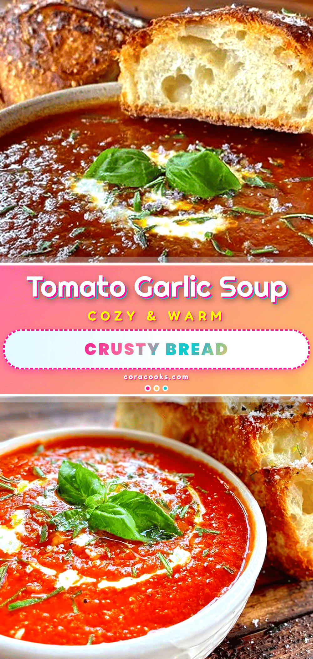 cozy tomato garlic soup recipe