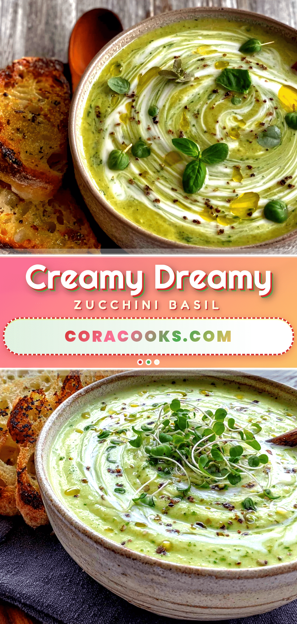 creamy one-pot zucchini basil soup recipe