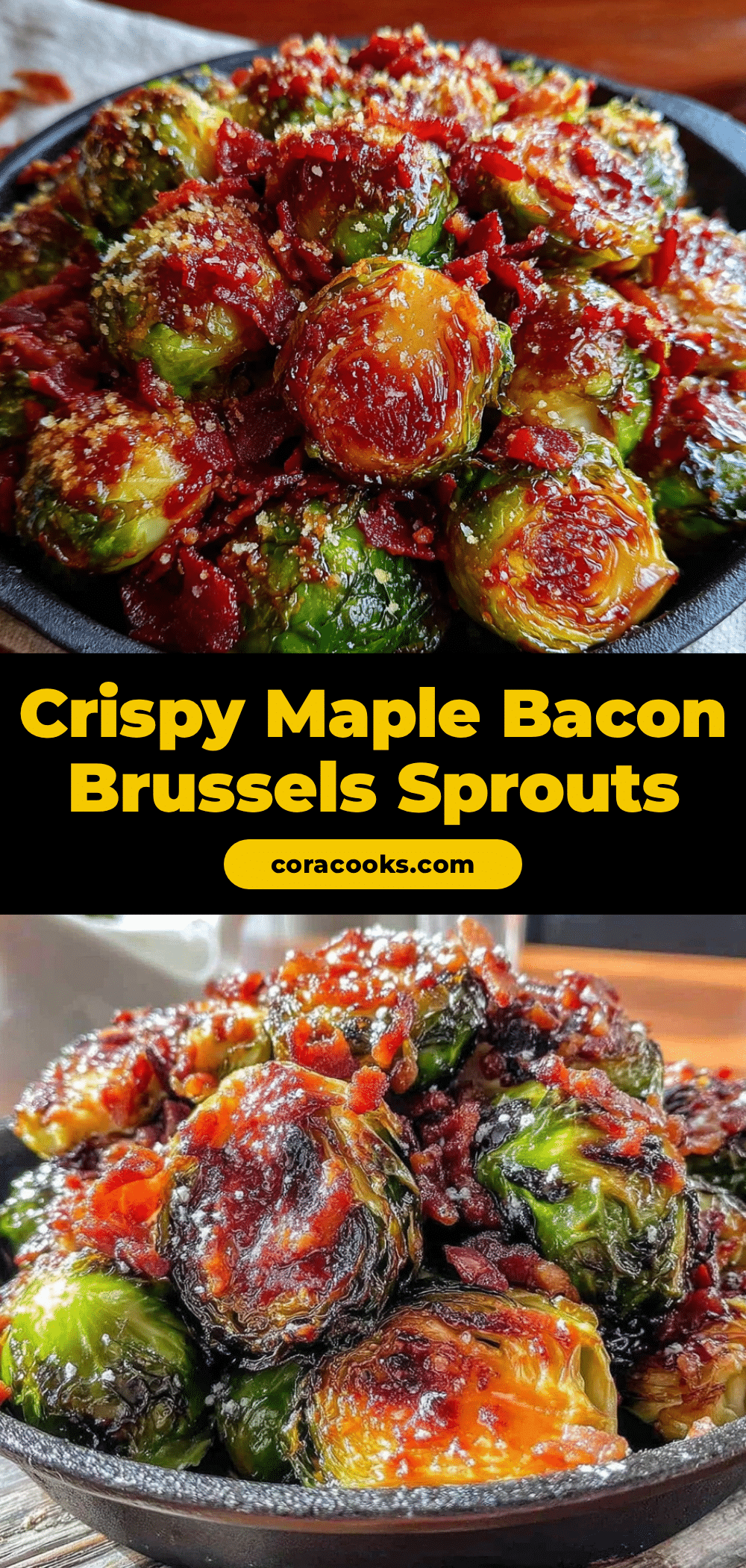 crispy maple bacon brussels sprouts recipe