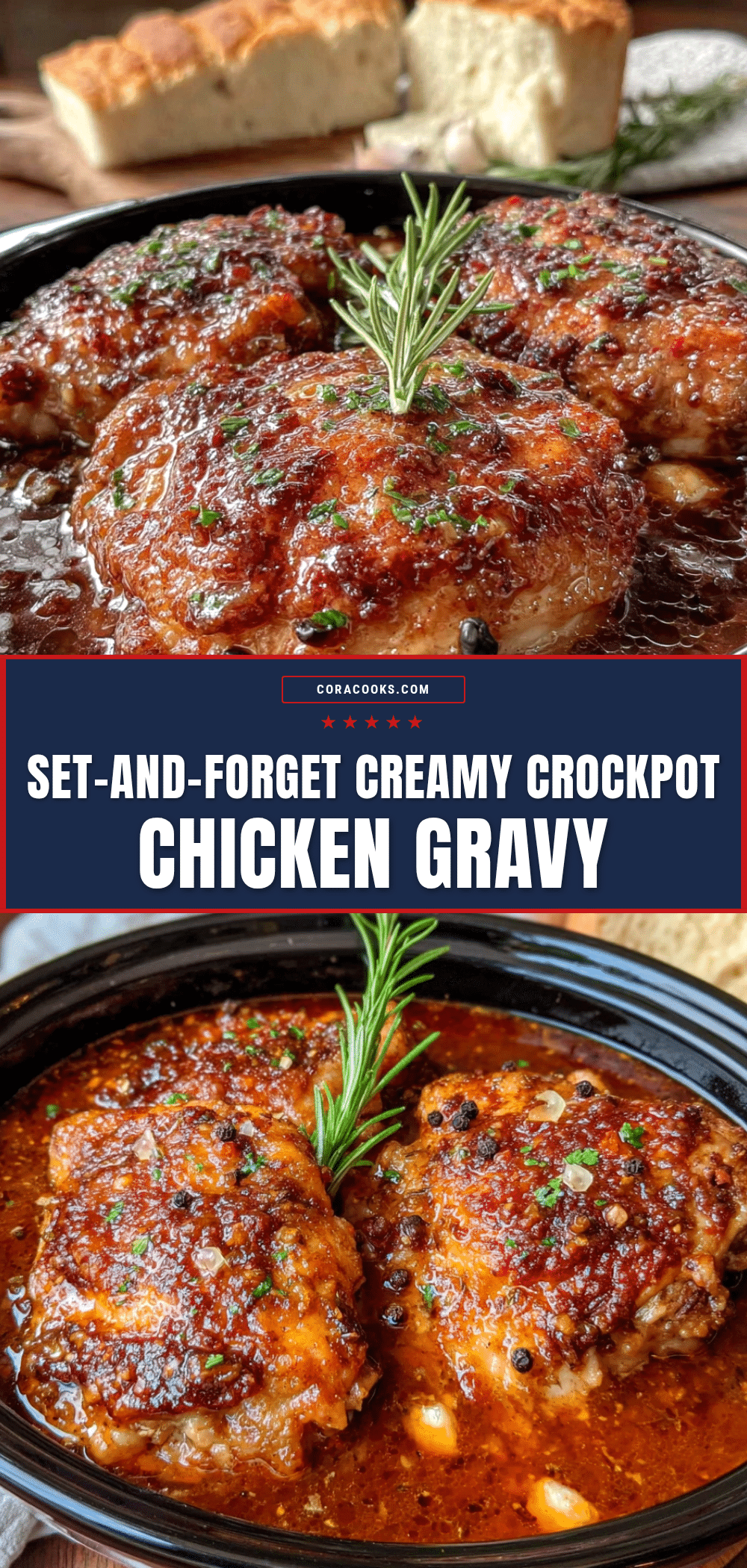 crockpot chicken and gravy recipe