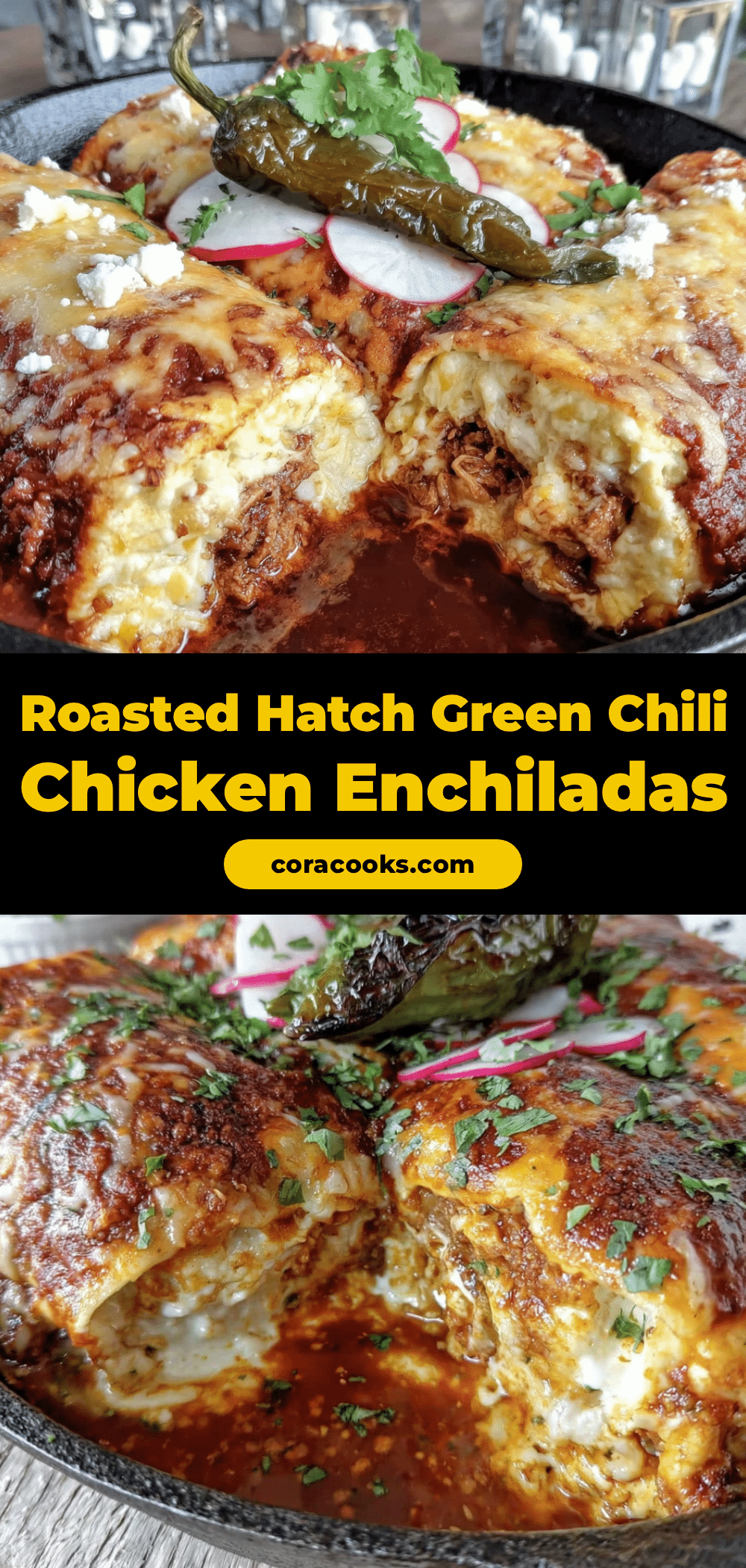 hatch green chili chicken enchiladas recipe