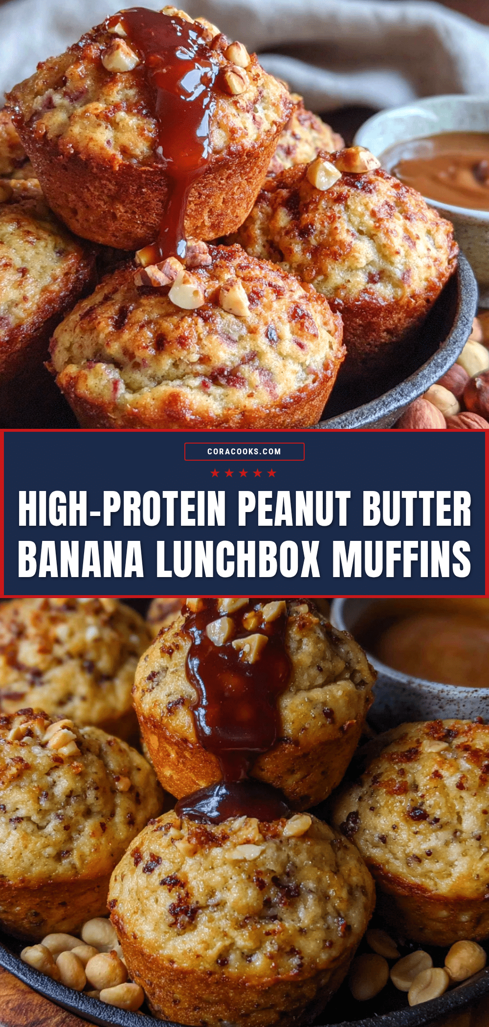 healthy peanut butter banana protein muffins recipe