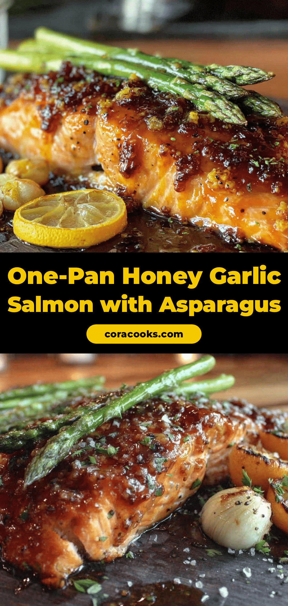 honey garlic salmon with asparagus recipe