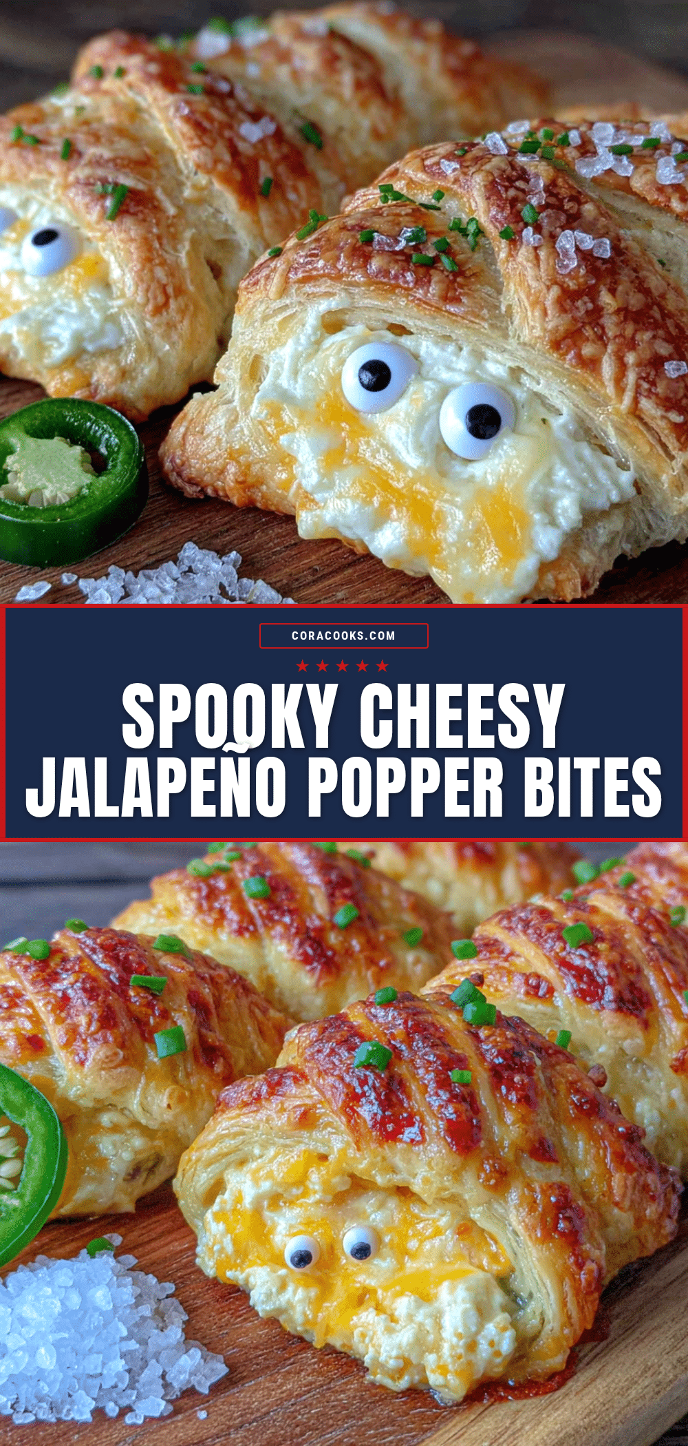 jalapeño popper mummy bites recipe