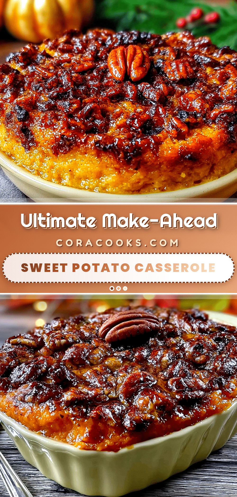 make-ahead sweet potato casserole with pecan crumble recipe