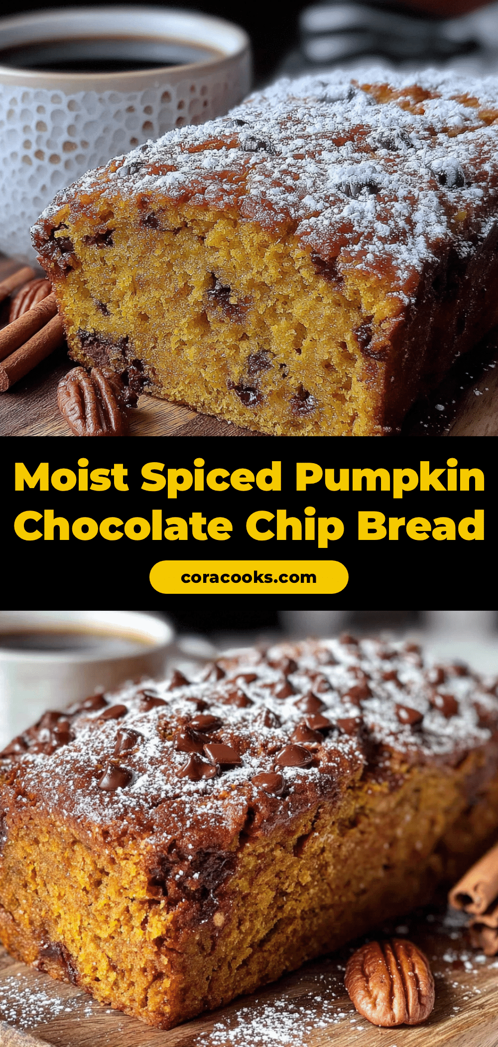 pumpkin chocolate chip bread recipe