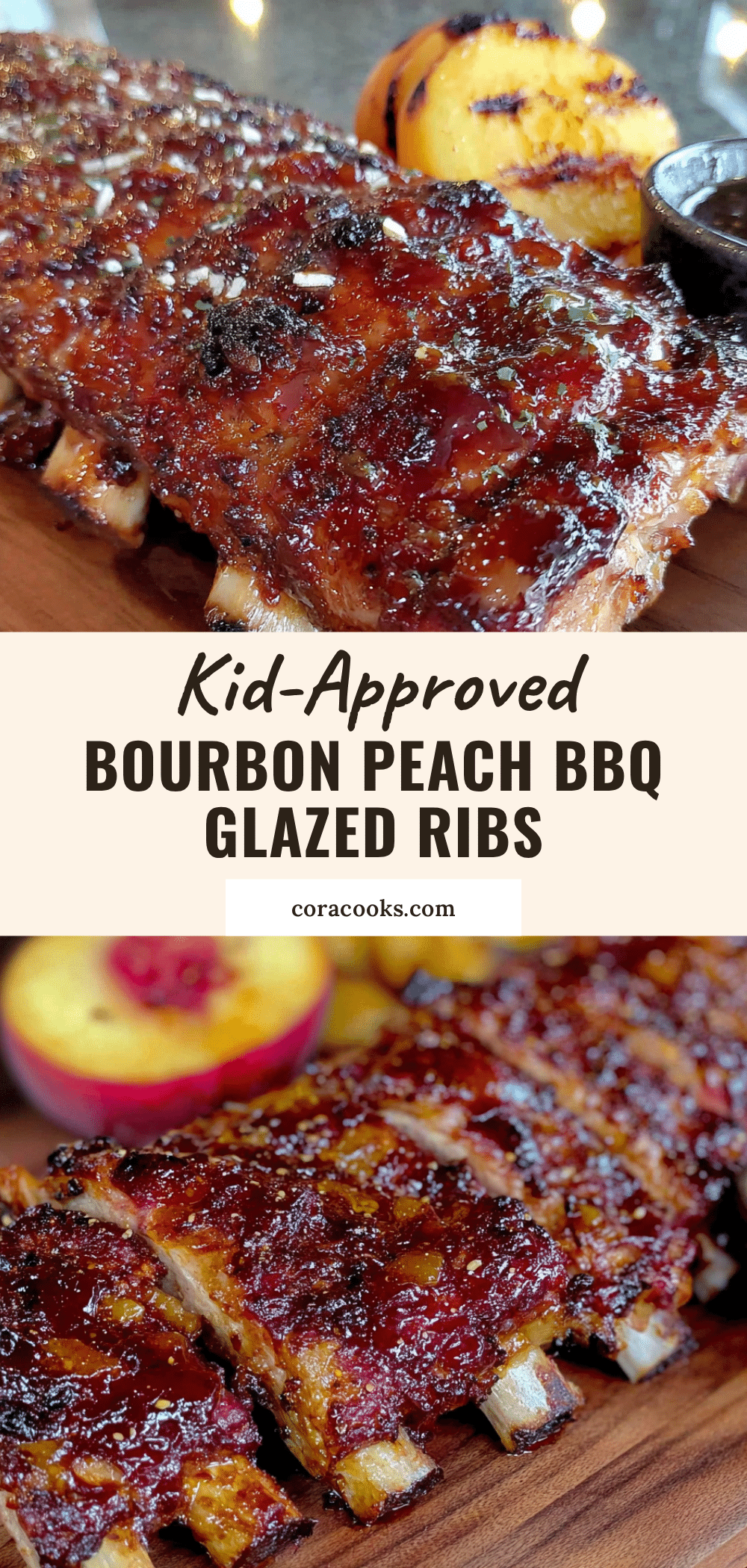 bourbon peach ribs recipe