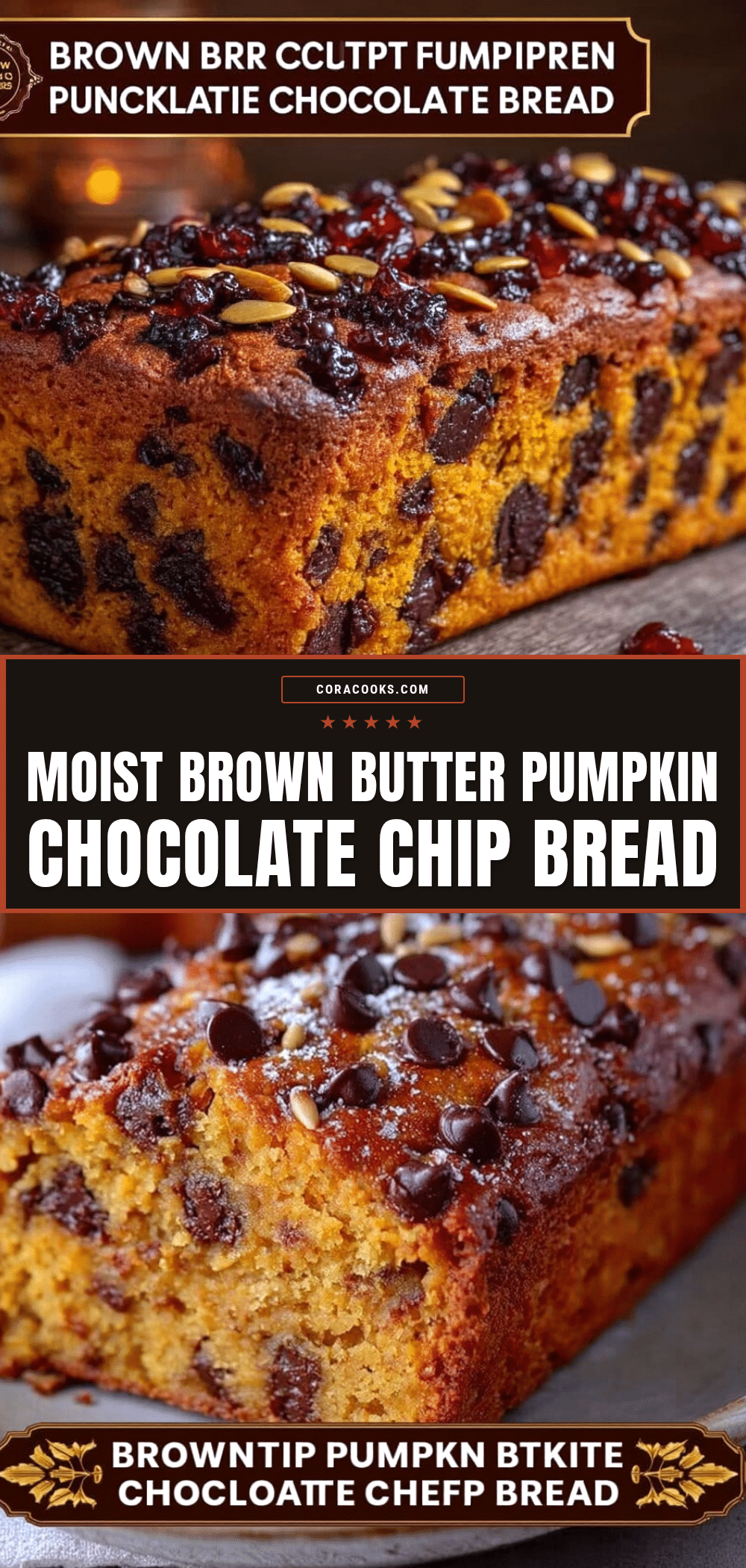 brown butter pumpkin chocolate chip bread recipe