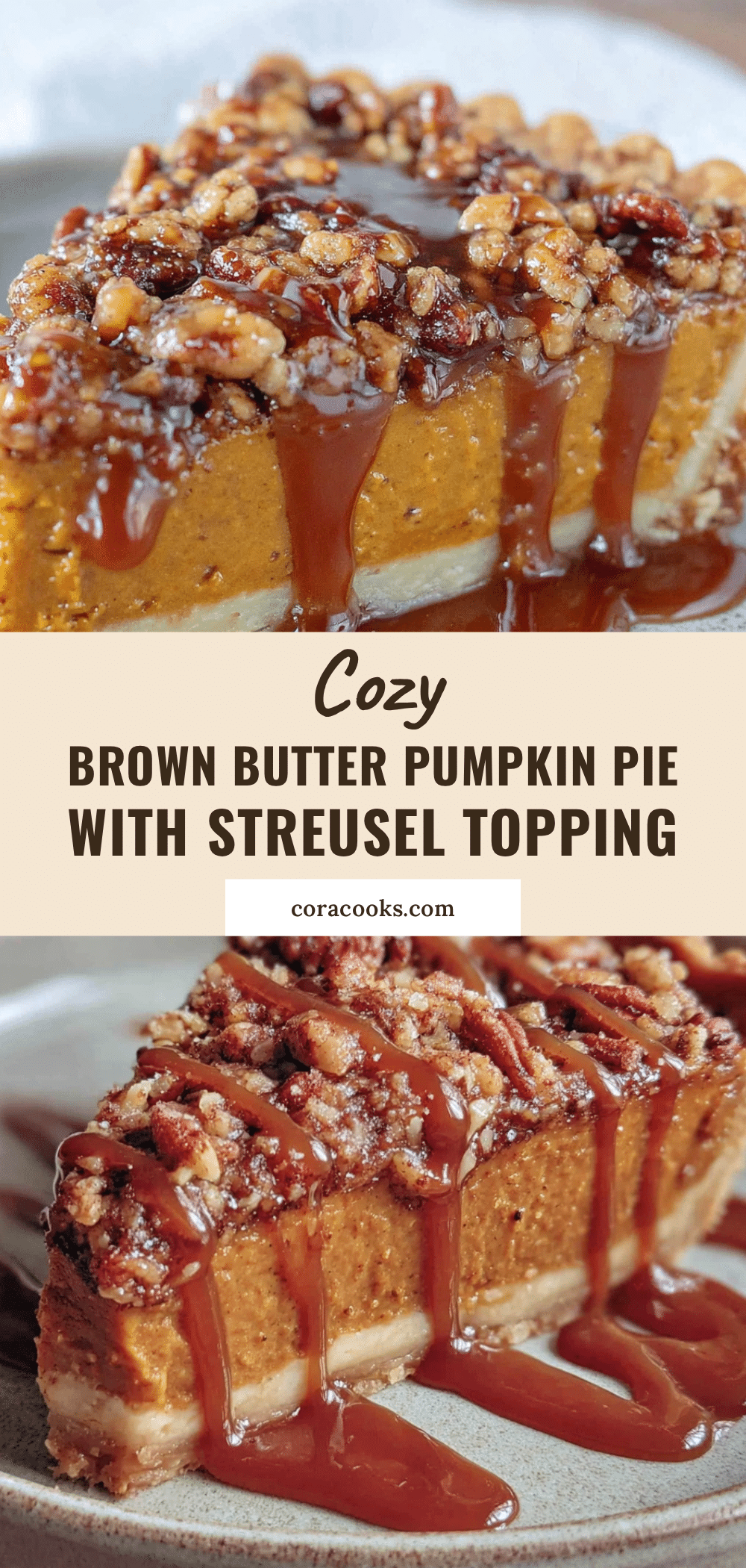 brown butter pumpkin pie with streusel topping recipe