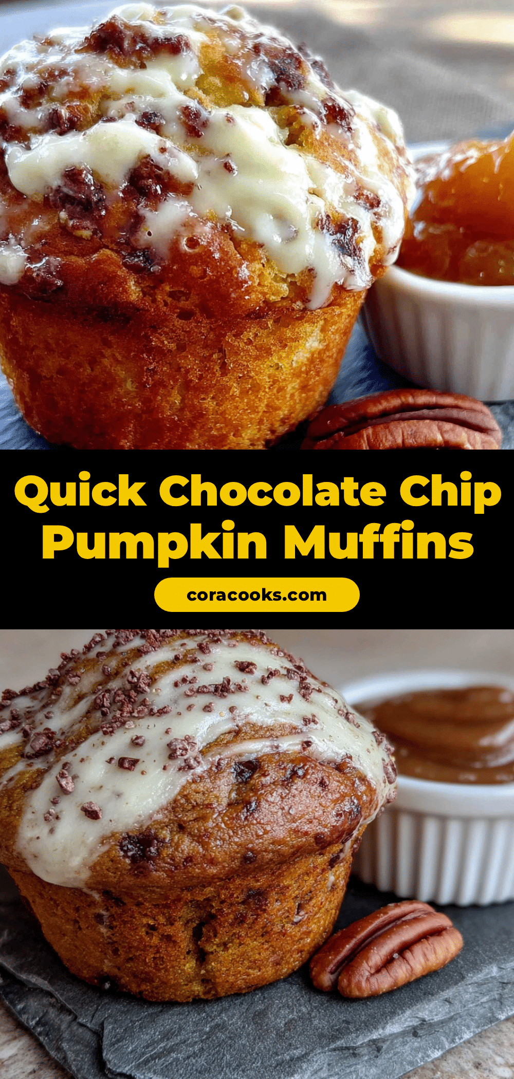 chocolate chip pumpkin muffins recipe
