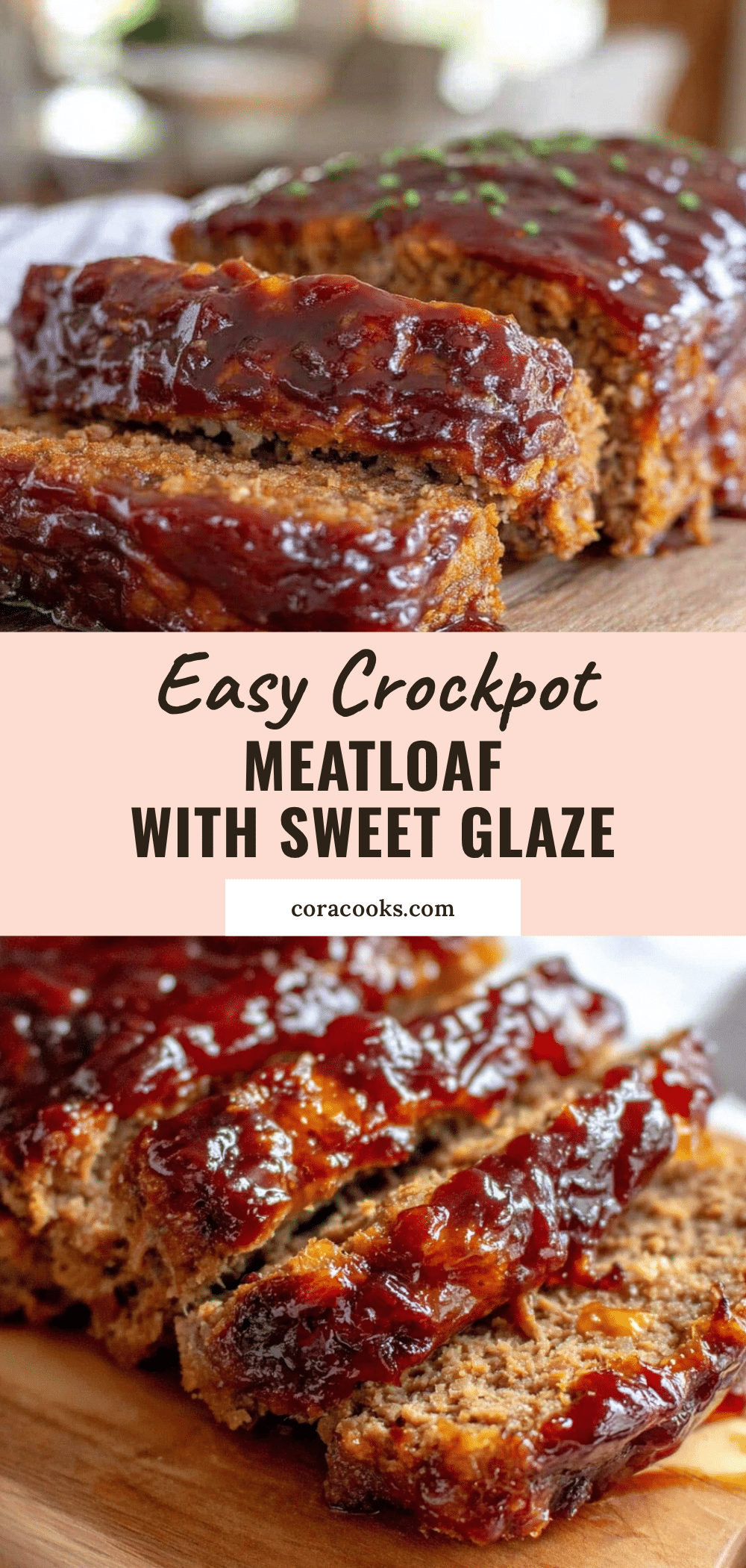 Classic Crockpot Meatloaf with Sweet Glaze recipe
