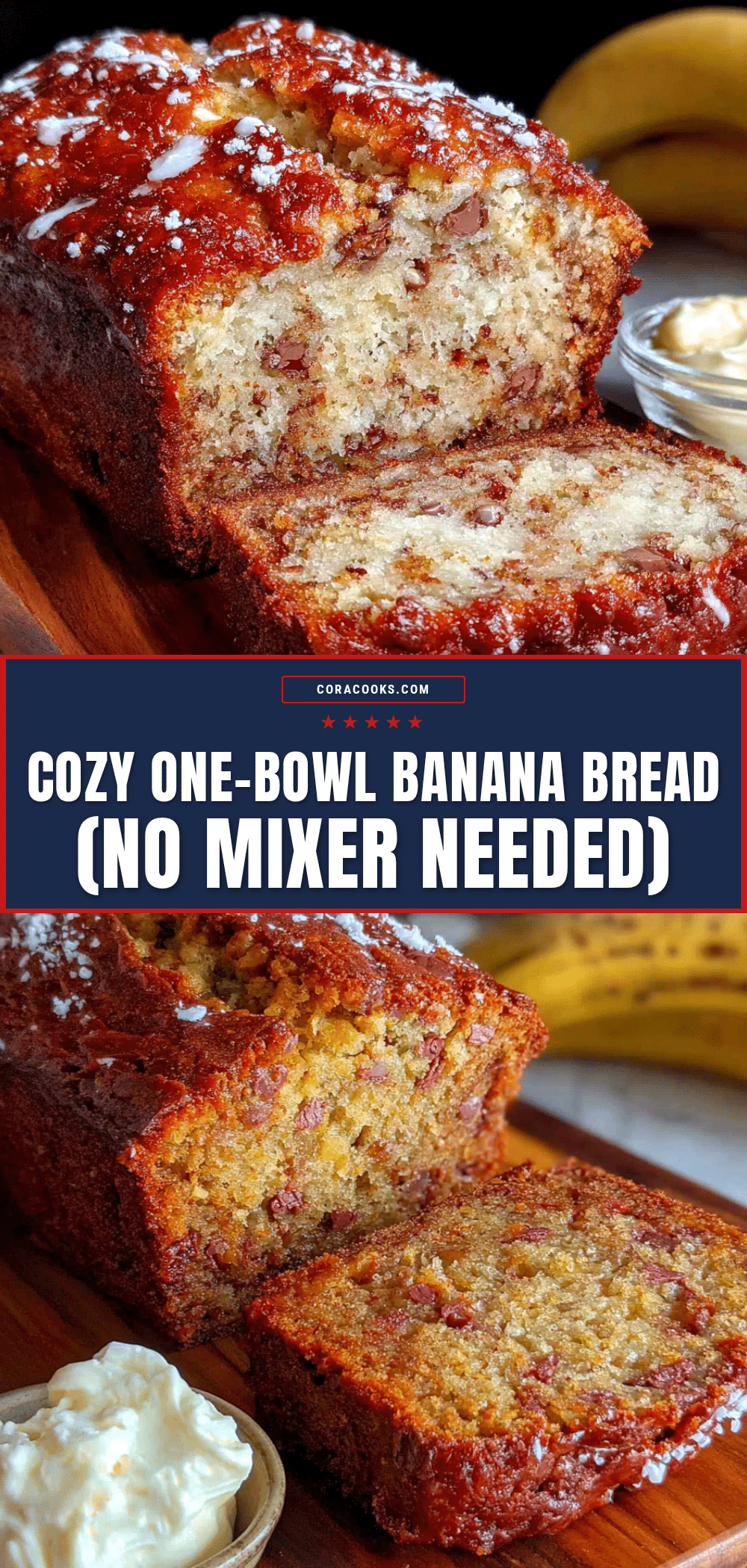 cozy one-bowl banana bread recipe