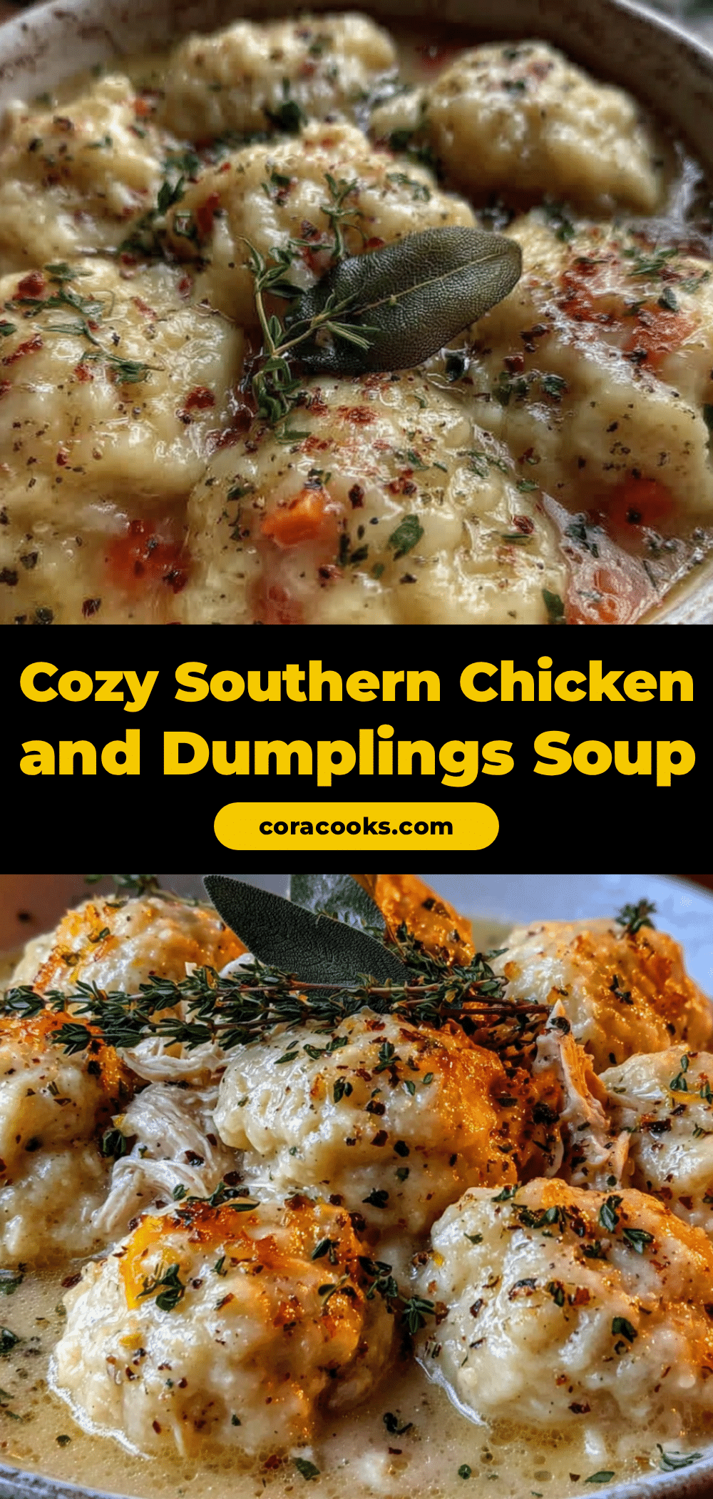 cozy southern chicken and dumplings soup recipe
