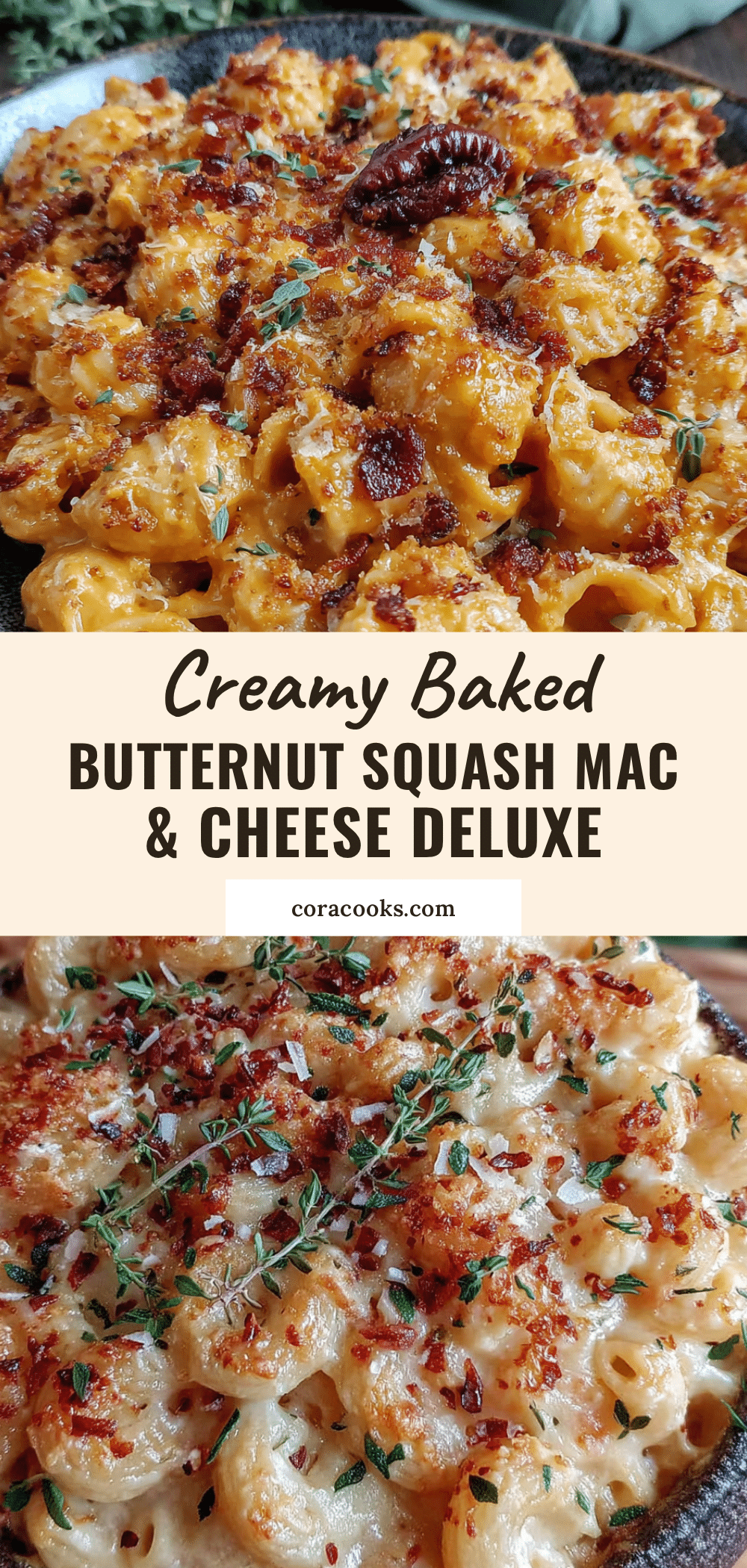 creamy baked butternut squash mac and cheese recipe