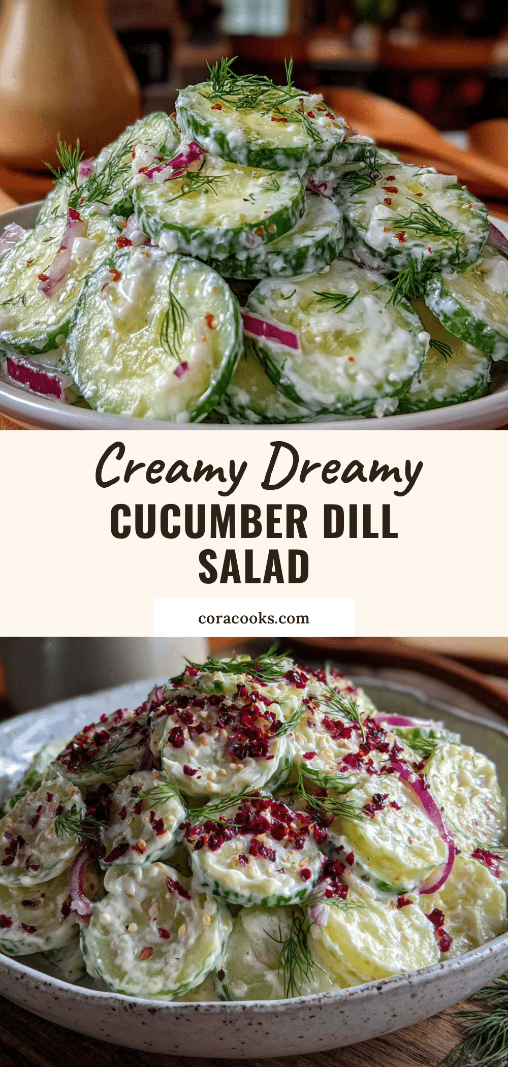 creamy cucumber dill salad recipe
