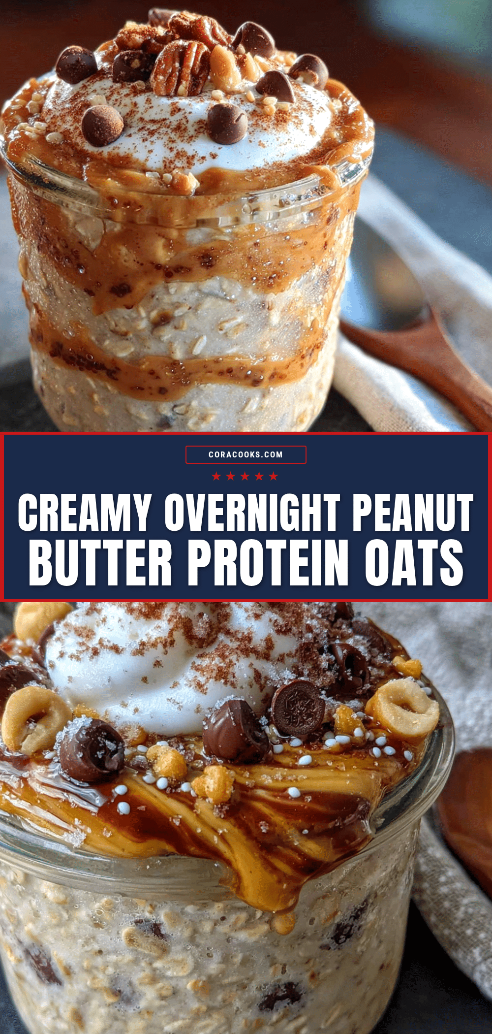 creamy overnight peanut butter protein oats recipe