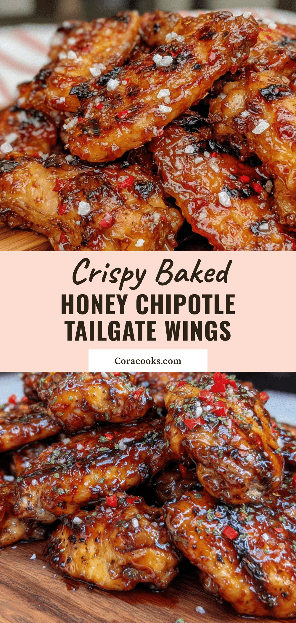 crispy baked honey chipotle tailgate chicken wings recipe