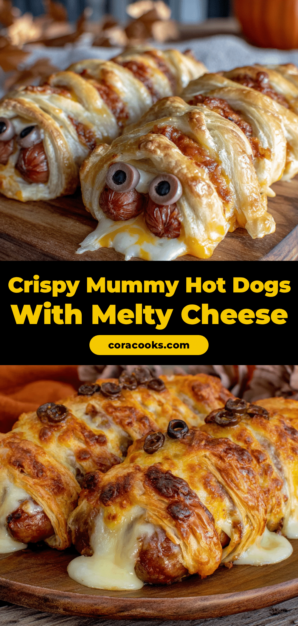 Crispy Mummy Hot Dogs recipe