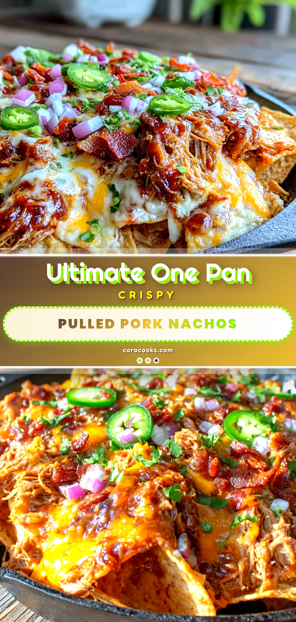 crispy one-pan pulled pork loaded nachos recipe