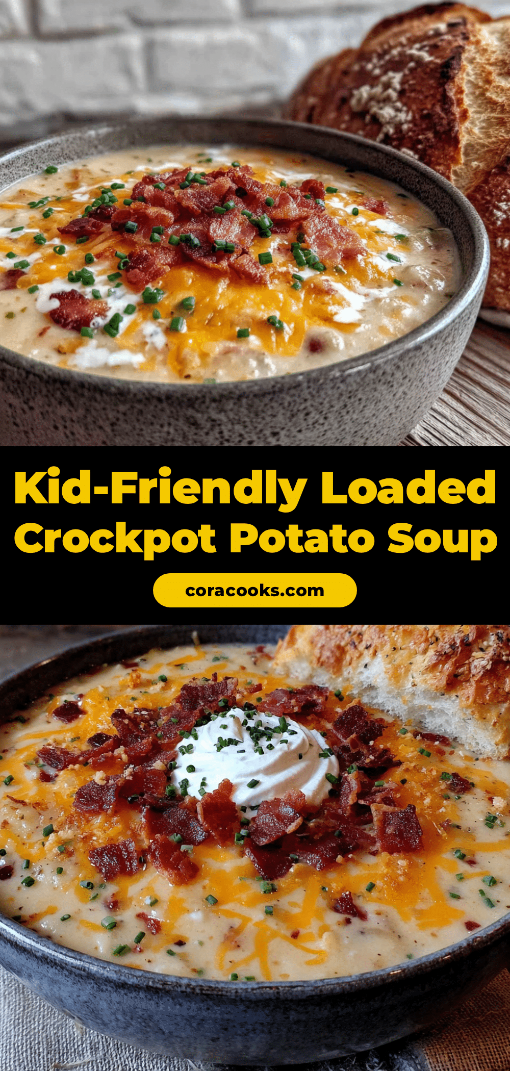 crockpot potato soup with bacon recipe