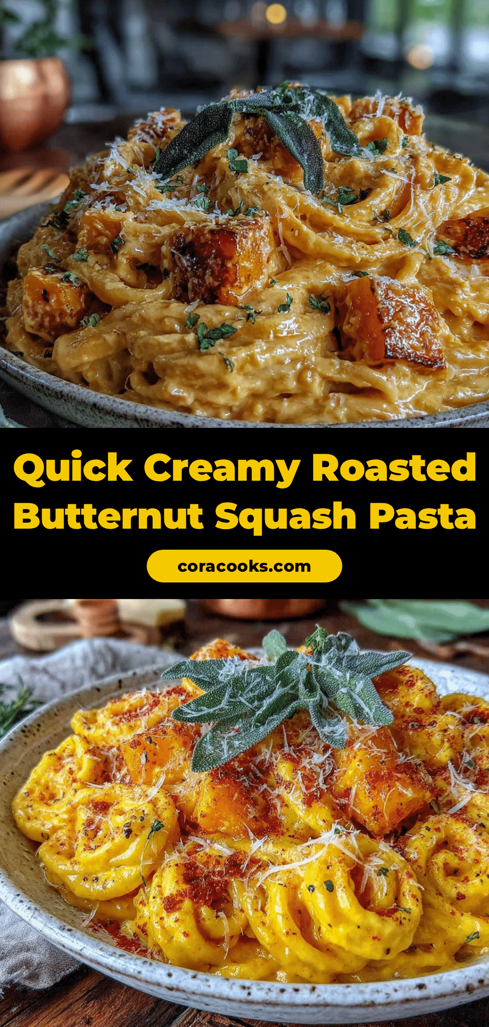 easy roasted butternut squash pasta recipe