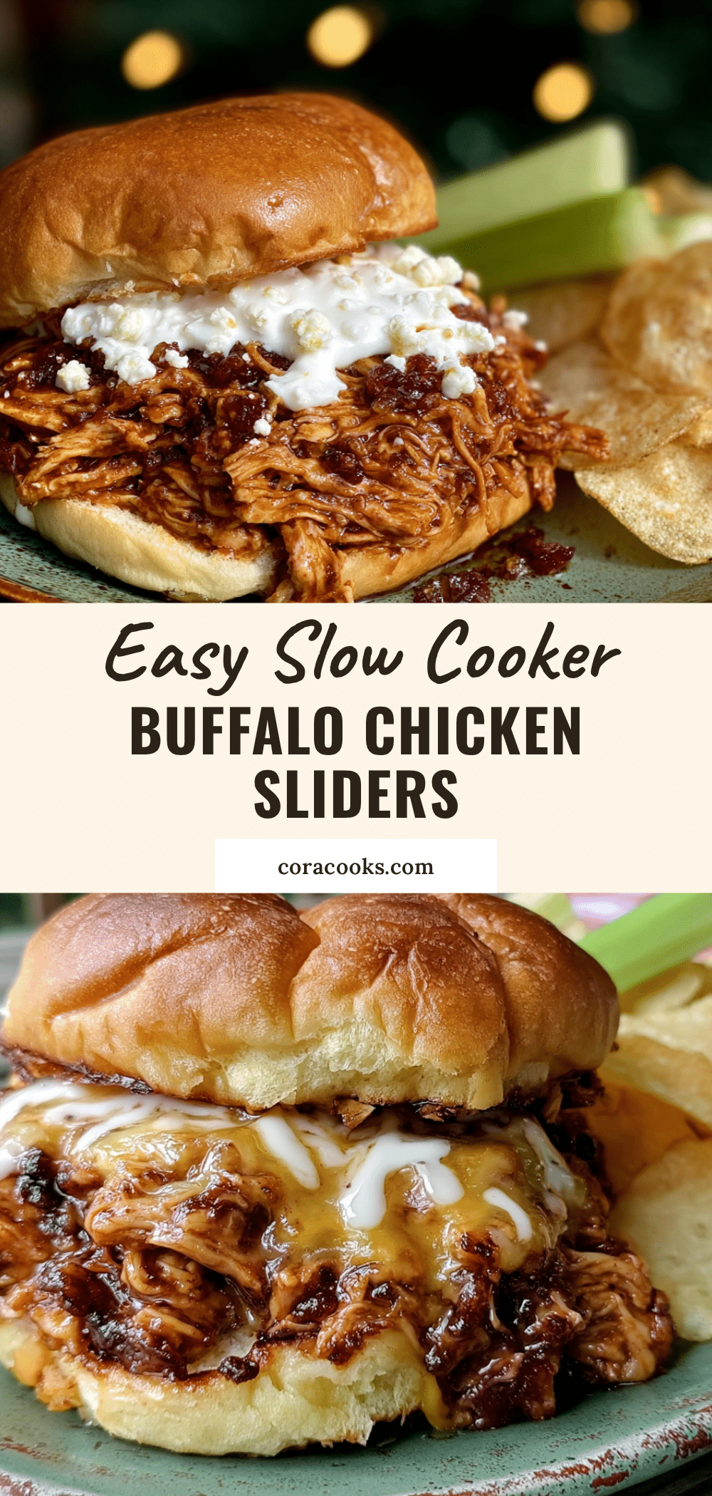 easy slow cooker buffalo chicken sliders recipe