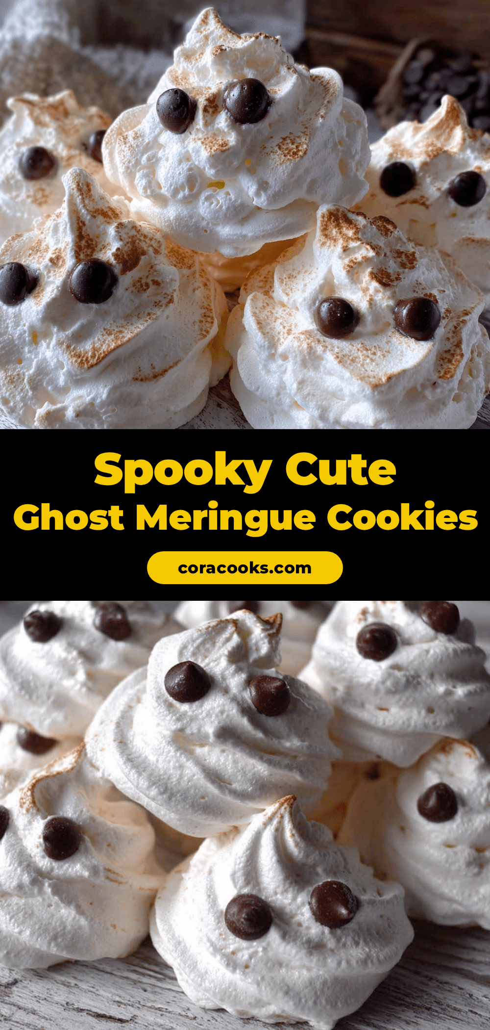 fluffy ghost meringue cookies recipe