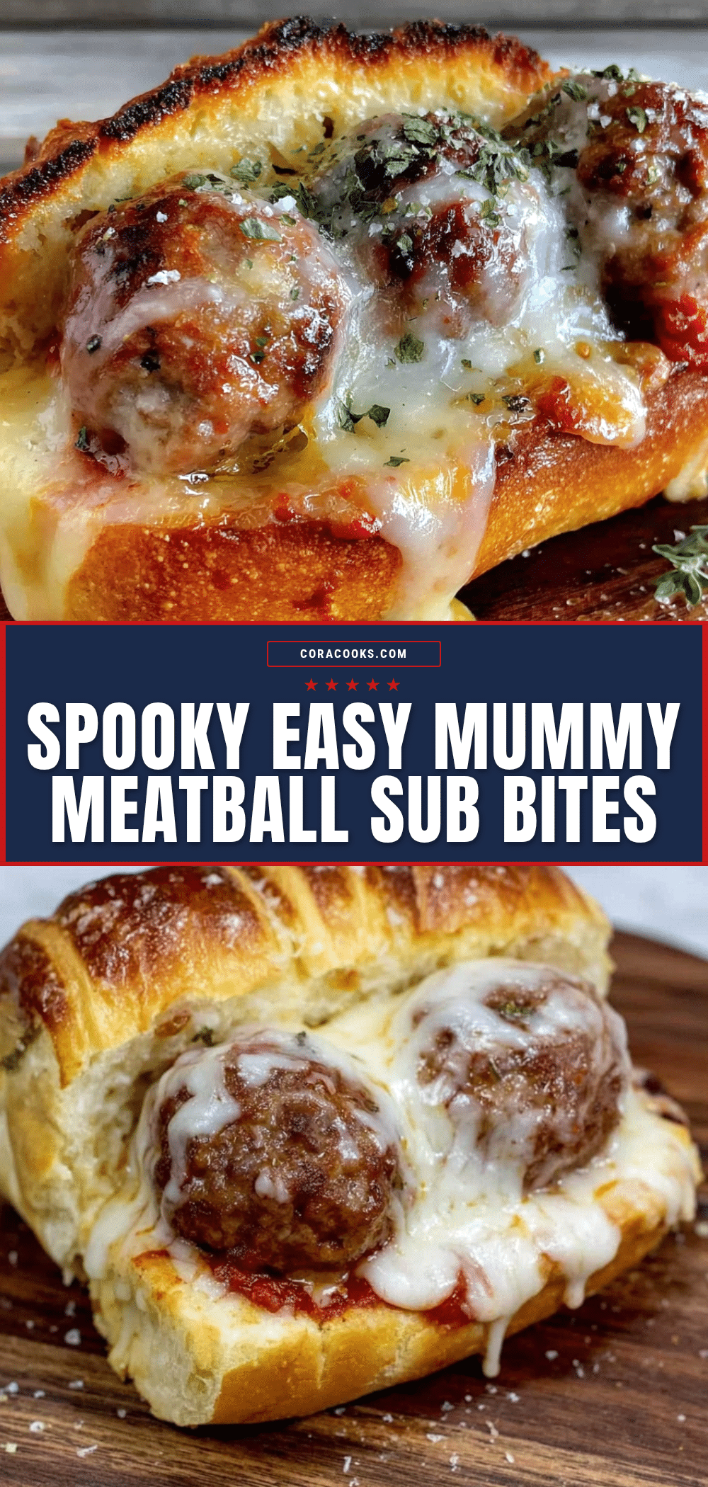 halloween mummy meatball sub bites recipe