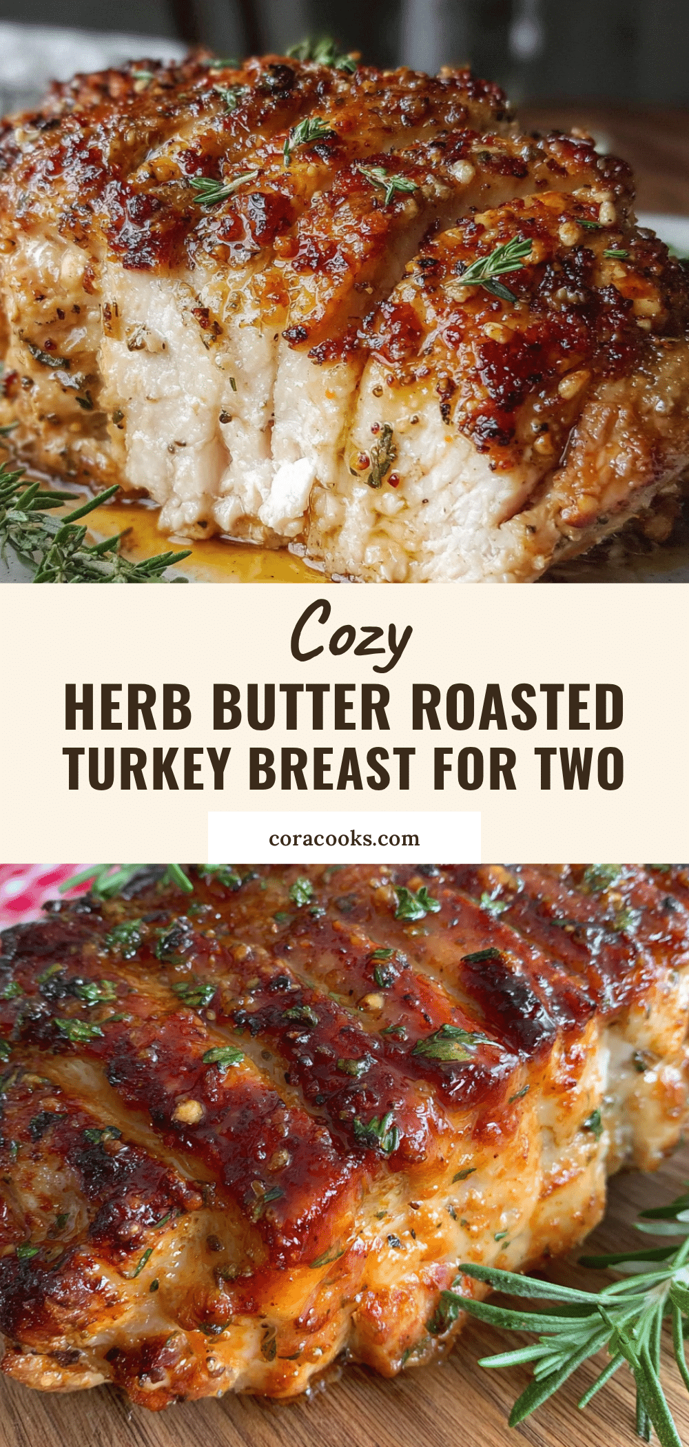 herb butter roasted turkey breast for two recipe