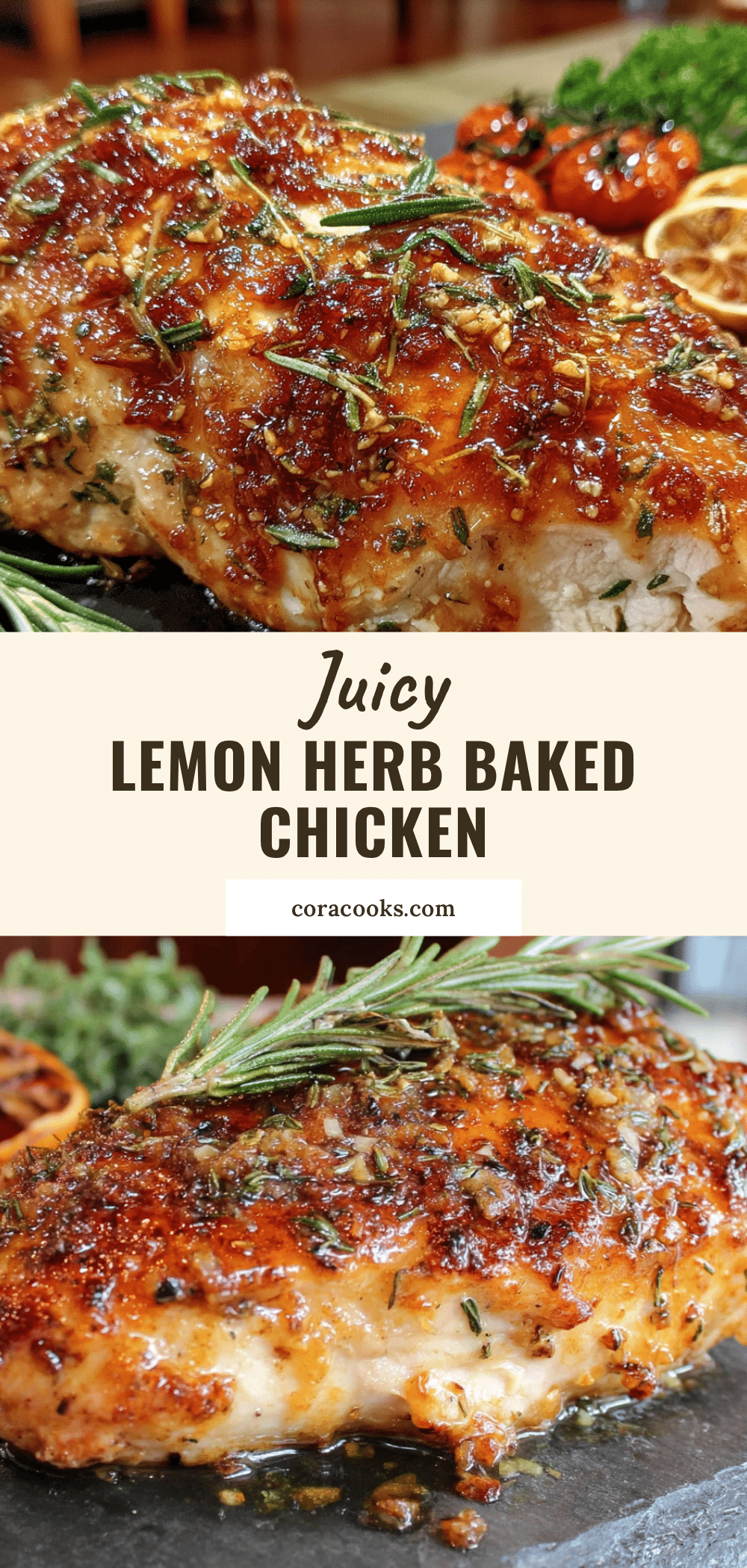lemon herb baked chicken breast recipe