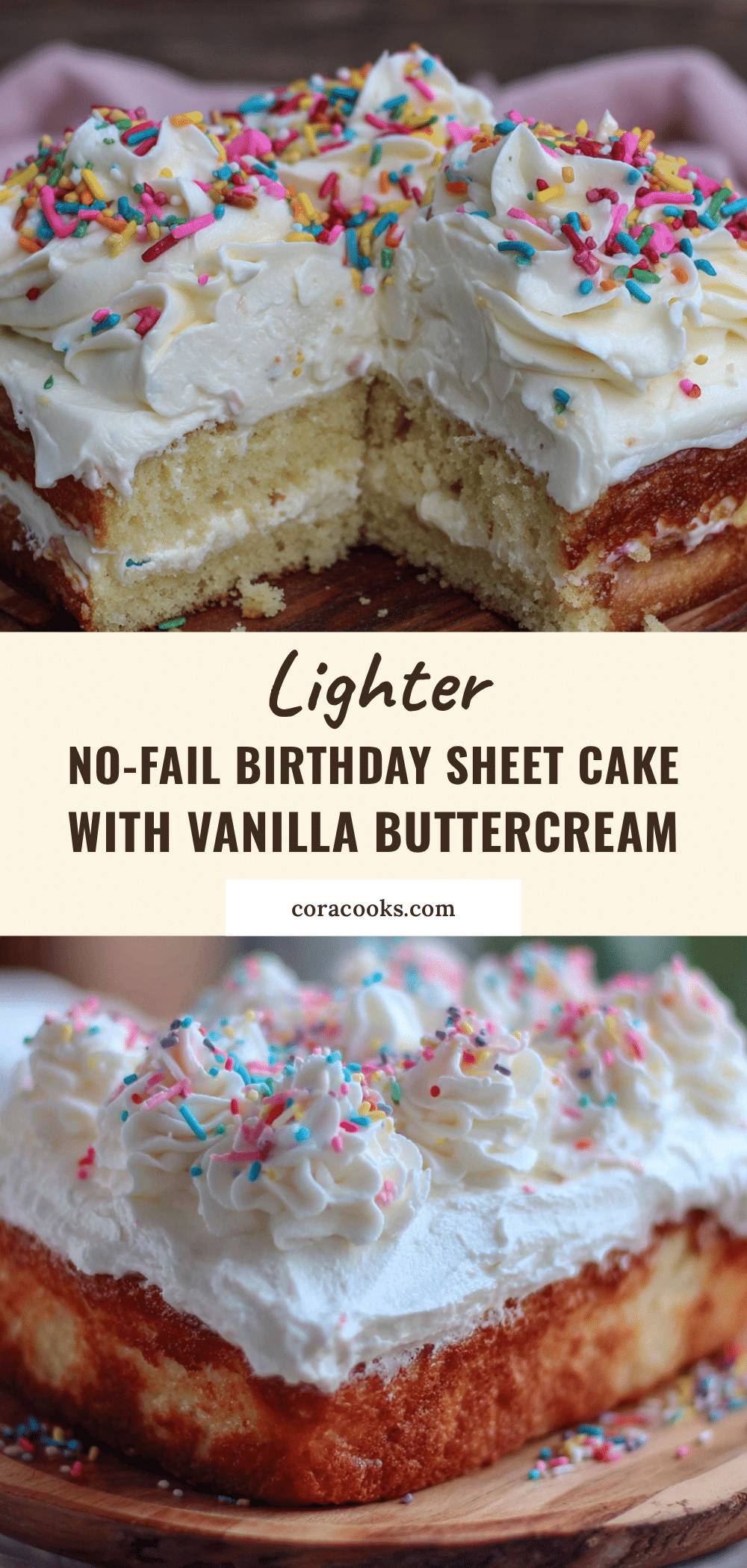 lighter birthday sheet cake recipe