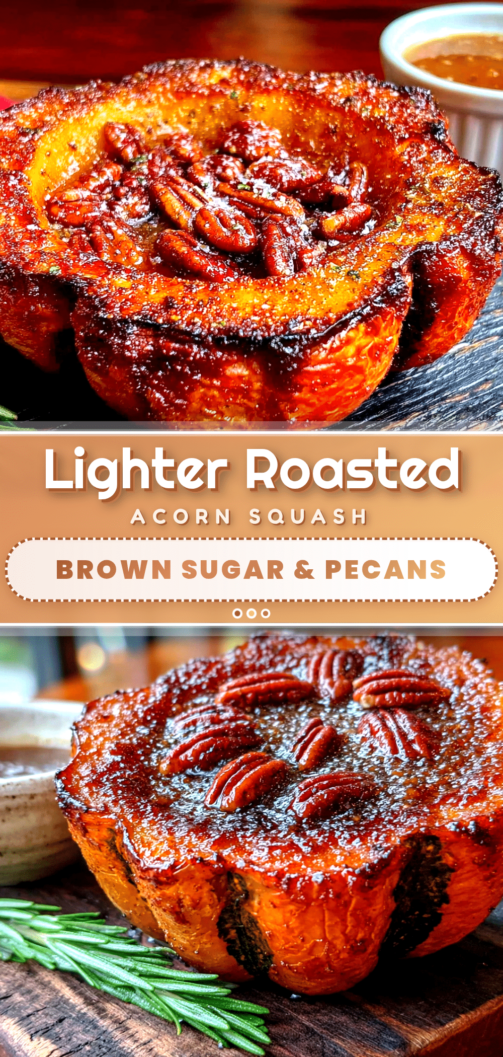 lighter roasted acorn squash recipe