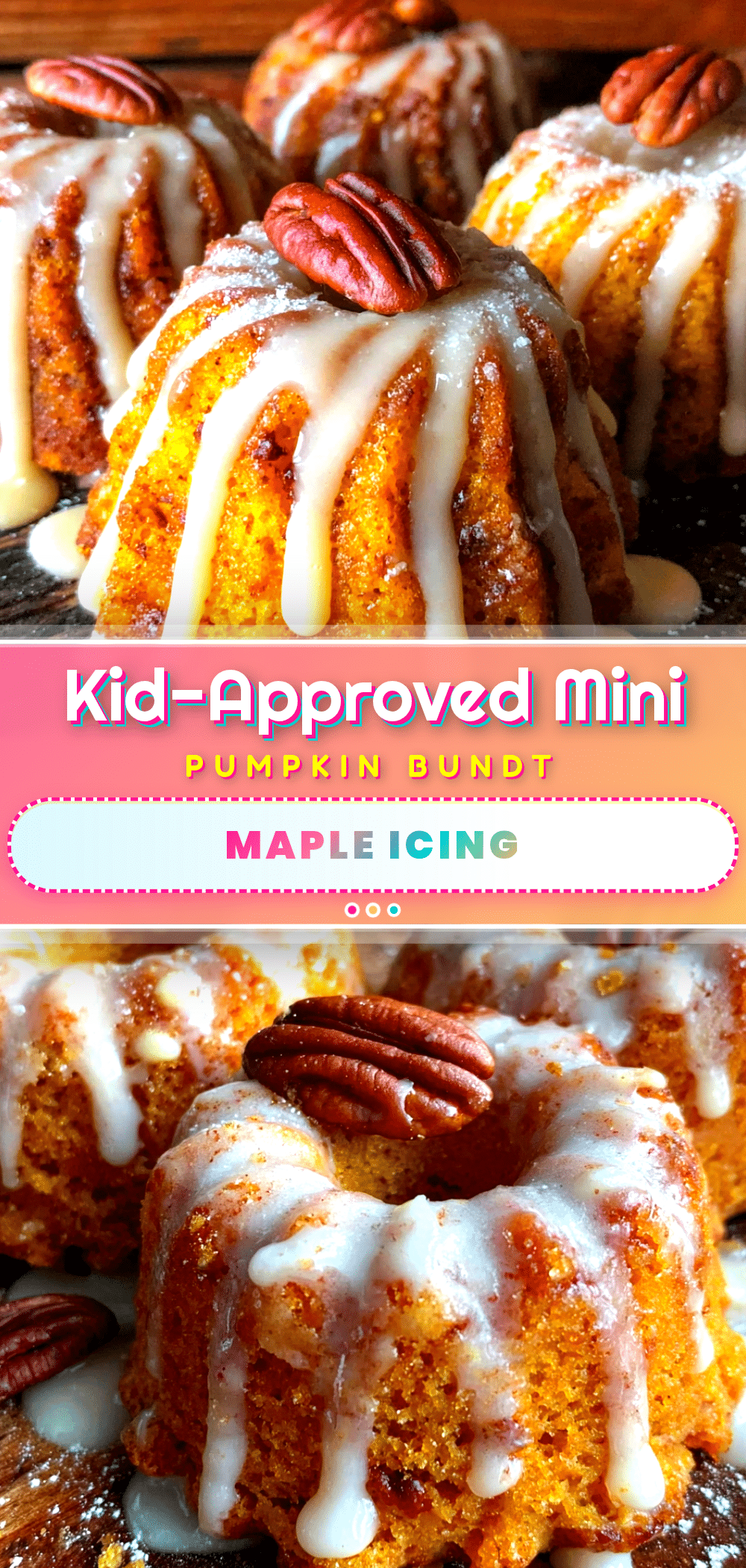 mini pumpkin bundt cakes with maple icing recipe